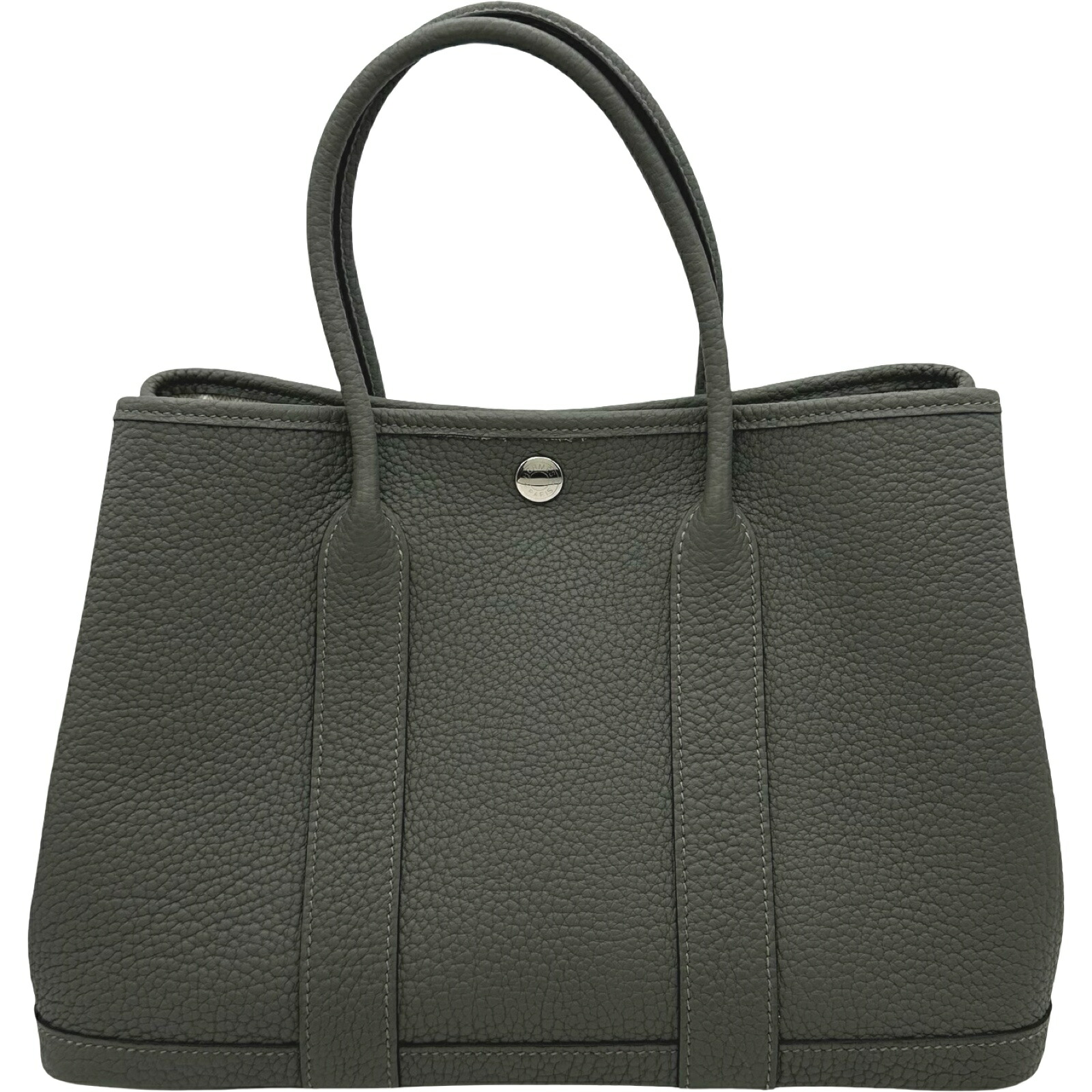 エルメス HERMES ガーデンパーティTPM B刻 グリメイヤー シルバー金具 ネゴンダ レディース ハンドバッグ【中古】