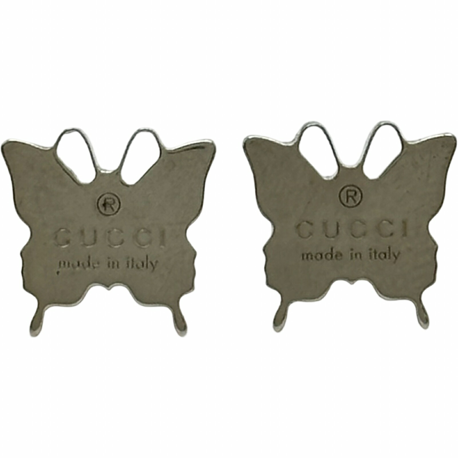 グッチ GUCCI バタフライピアス シルバー Ag925 ジュエリー【中古】|OKURA(おお蔵)店