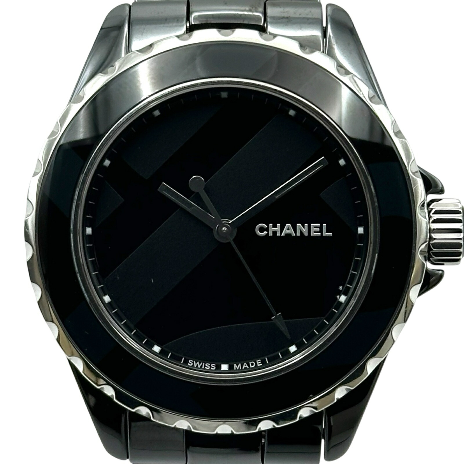 シャネル CHANEL J12 アンタイトル 38MM 世界1200本限定 H5581 ブラック セラミック 自動巻き メンズ 腕時計【中古】