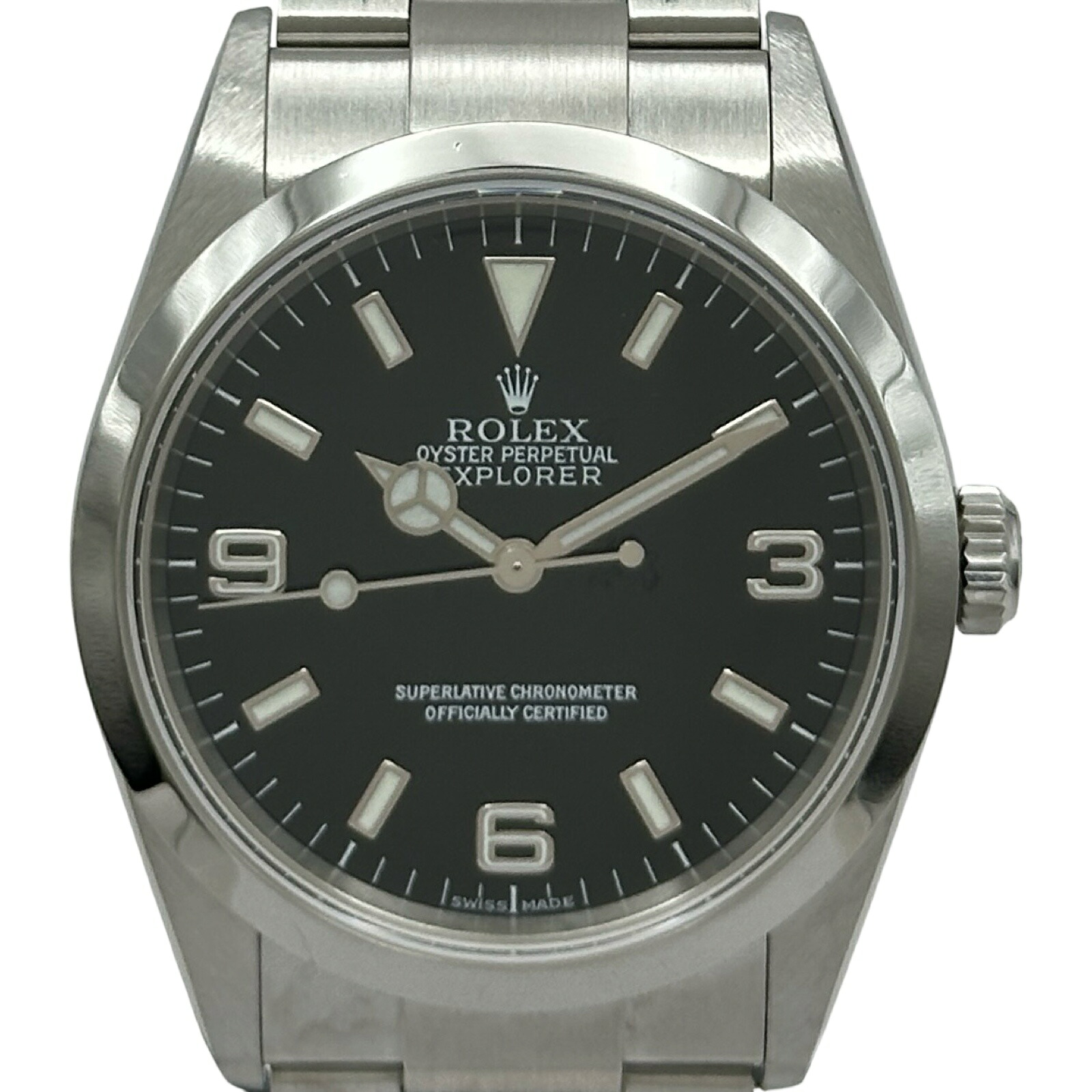 ロレックス ROLEX エクスプローラー 1 114270 ブラック ステンレススチール 自動巻き メンズ 腕時計【中古】 408,000円