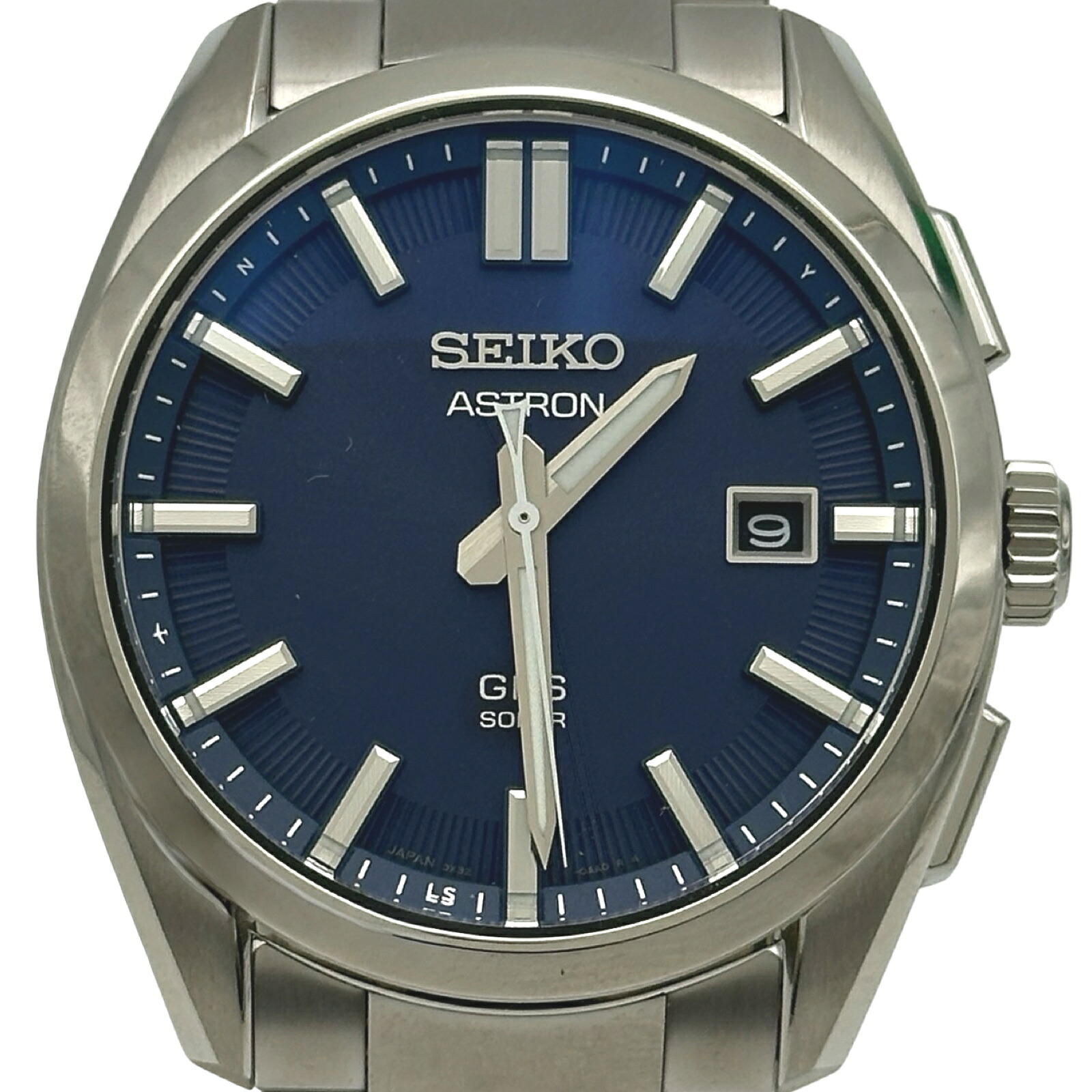 セイコー SEIKO アストロン SBXD033(3X32-0AA) ブルー チタン ソーラー メンズ 腕時計【中古】