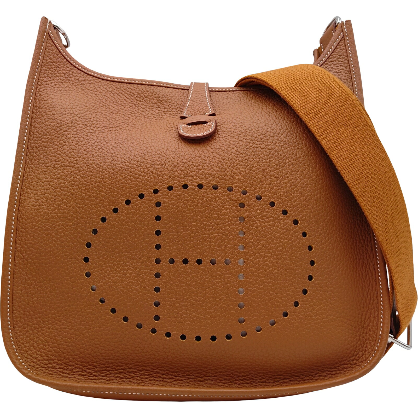 エルメス HERMES エブリン3 PM K刻 ゴールド シルバー金具 トリヨン レディース ショルダーバッグ【中古】