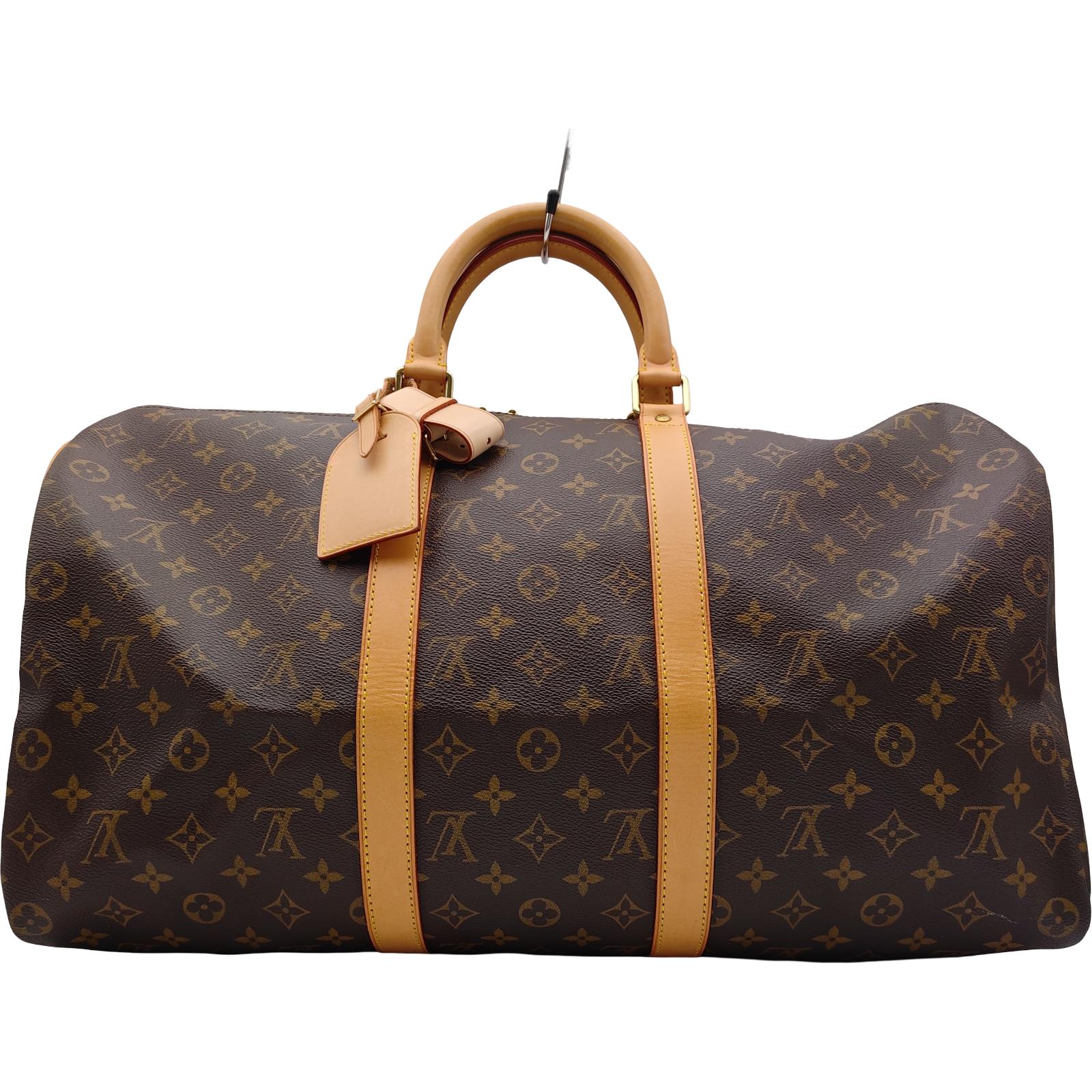 ルイ・ヴィトン LOUIS VUITTON キーポル50 M41426 ブラウン モノグラム レディース ボストンバッグ【中古】