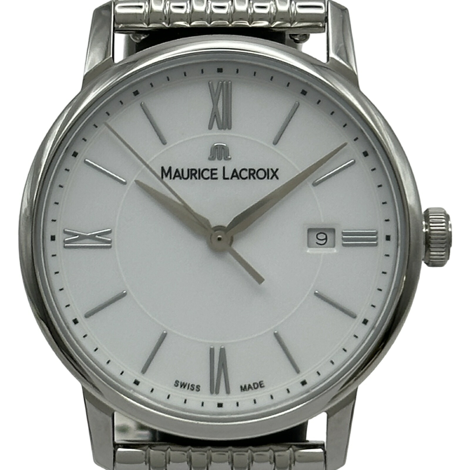 モーリス・ラクロア MAURICE LACROIX エリロスデイト EL1094-SS002-110-1 ホワイト ステンレススチール クオーツ レディース 腕時計【中古】