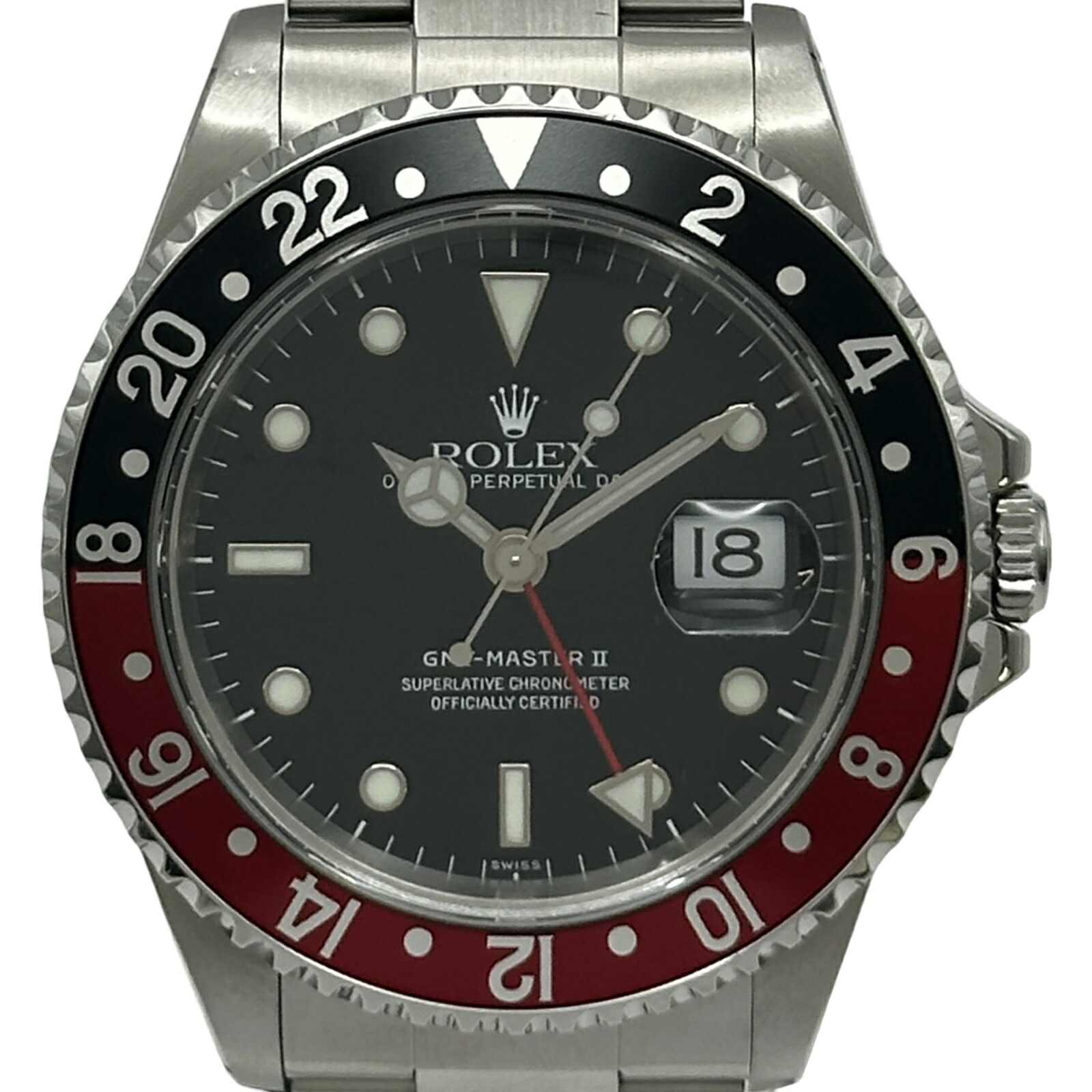 ロレックス ROLEX GMTマスター2 16710 ブラック ステンレススチール 自動巻き メンズ 腕時計【中古】