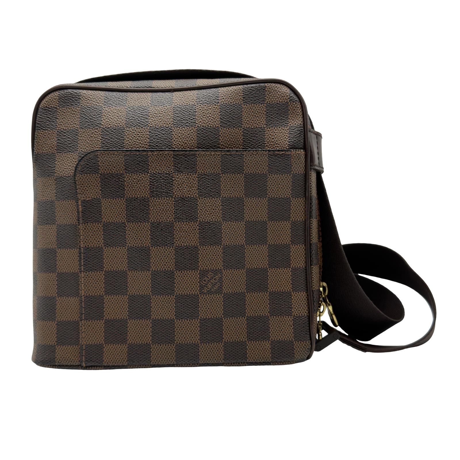 ルイ・ヴィトン LOUIS VUITTON オラフPM N41442 ブラウン ダミエ/レザー レディース ショルダーバッグ【中古】｜OKURA（おお蔵）店