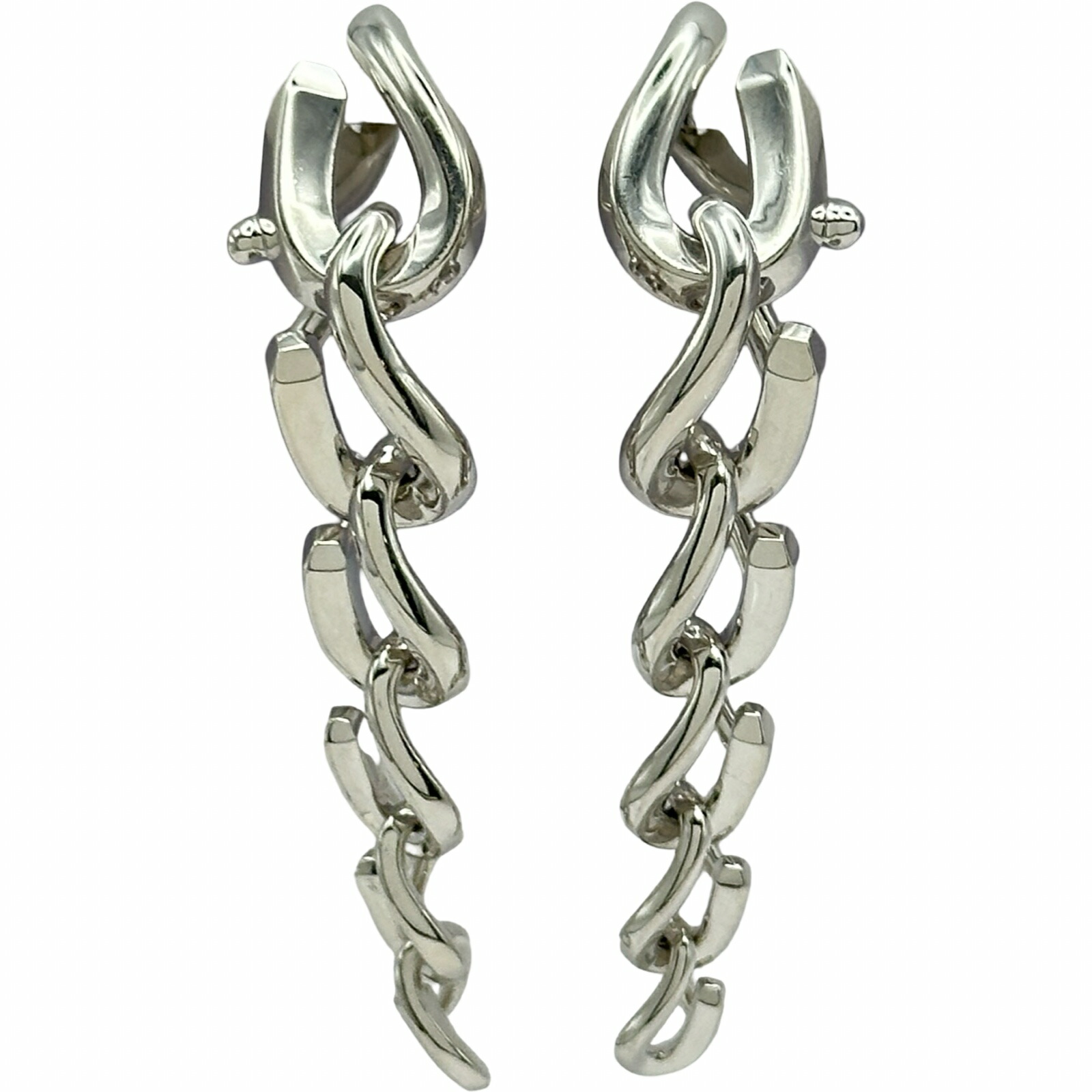 ティファニー TIFFANY＆CO フォージドロップリンクピアス シルバー Ag925 ジュエリー【中古】