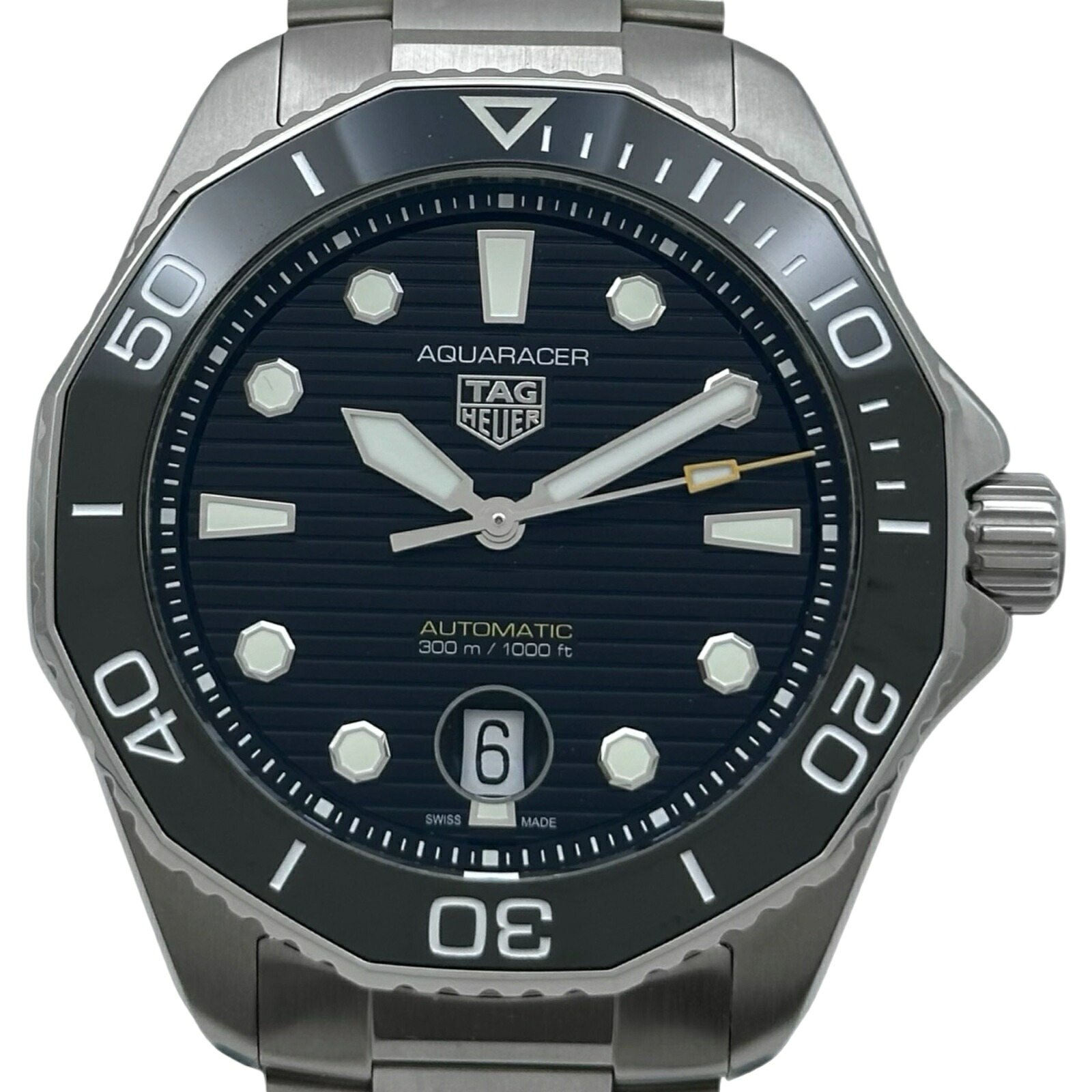 タグ・ホイヤー TAG HEUER アクアレーサー プロフェッショナル 300 WBP201A.BA0632 ブラック ステンレススチール 自動巻き メンズ 腕時計【中古】