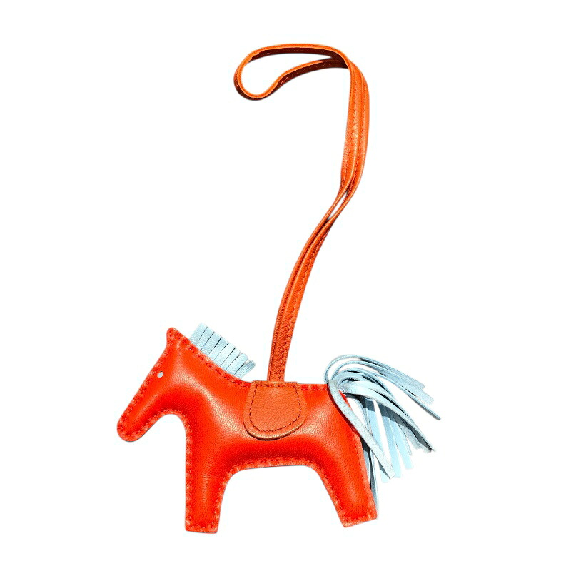 【6/1～ 最大限度30,000円OFF引き換え証！】エルメス HERMES ロデオPM カプシーヌ/セレステ/コーネリアン アニョーミロ ユニ一発やる キーホルダー【中古】