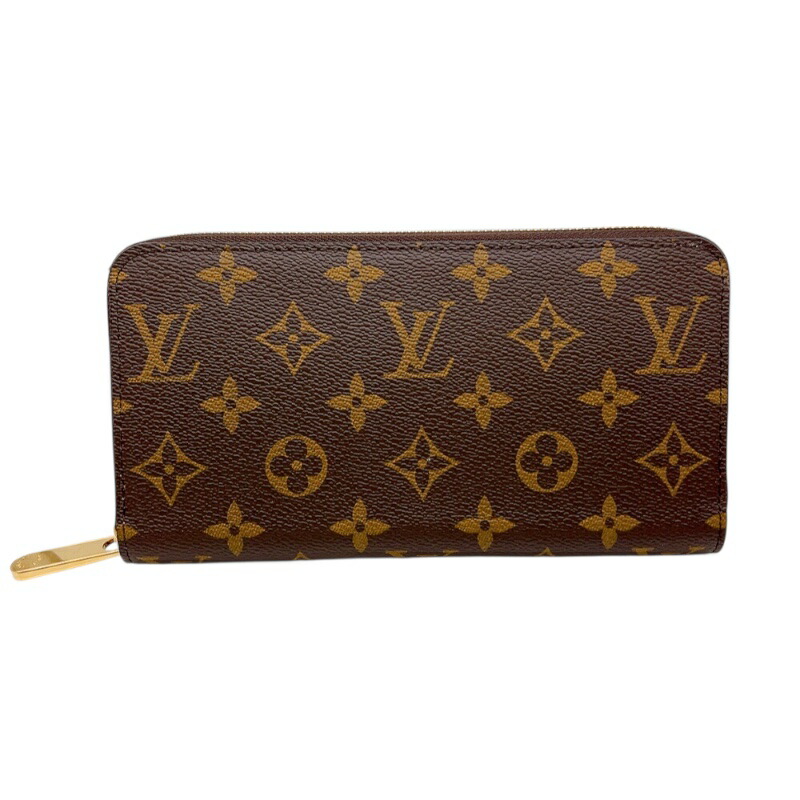 ルイ・ヴィトン LOUIS VUITTON ジッピーウォレット M41894 ブラウン/ローズバレリーヌ モノグラム ユニセックス 長財布【中古】