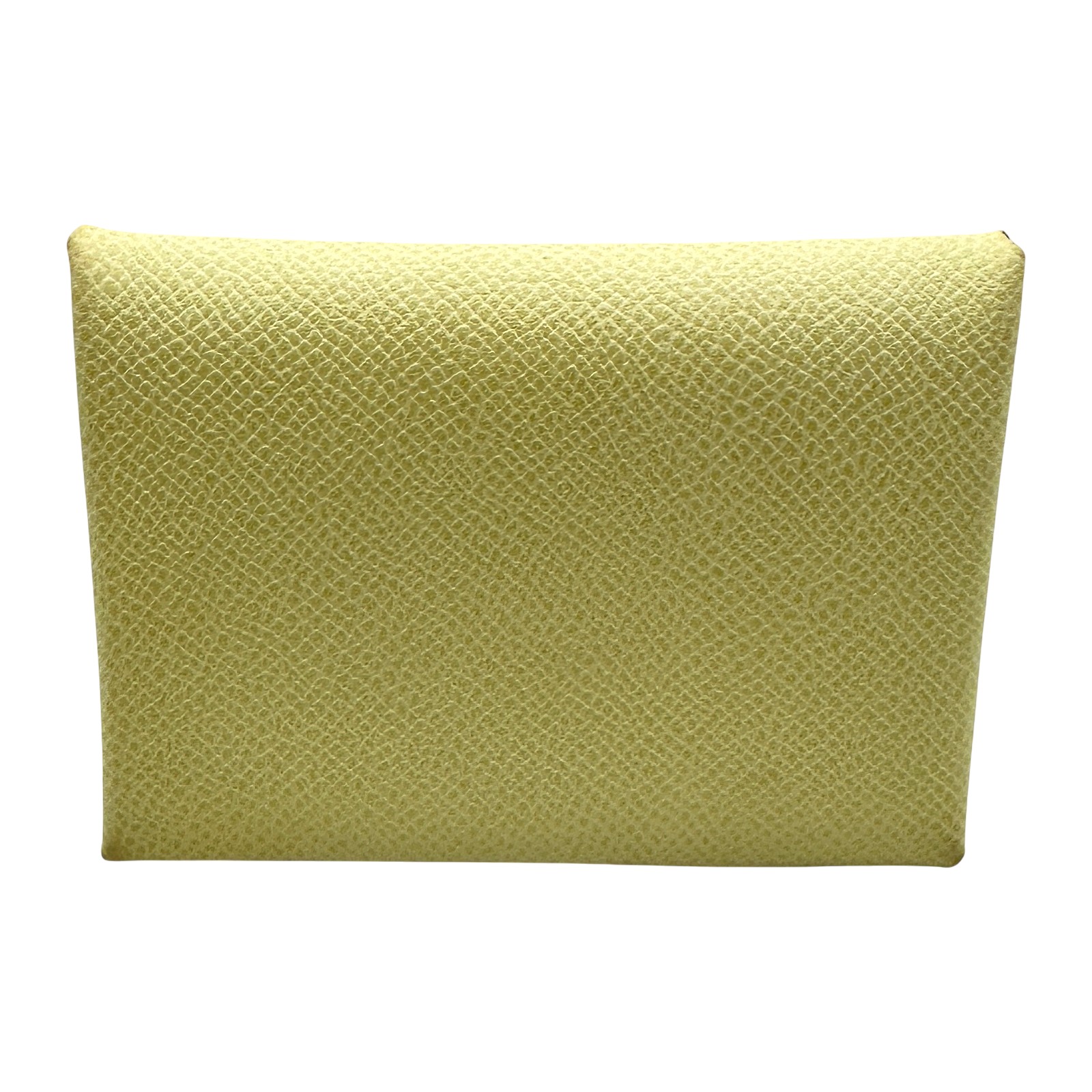 エルメス HERMES カルヴィデュオ Ｗ刻 ジョーヌミルトン シルバー金具 エプソン レディース 二つ折り財布【中古】｜OKURA（おお蔵）店