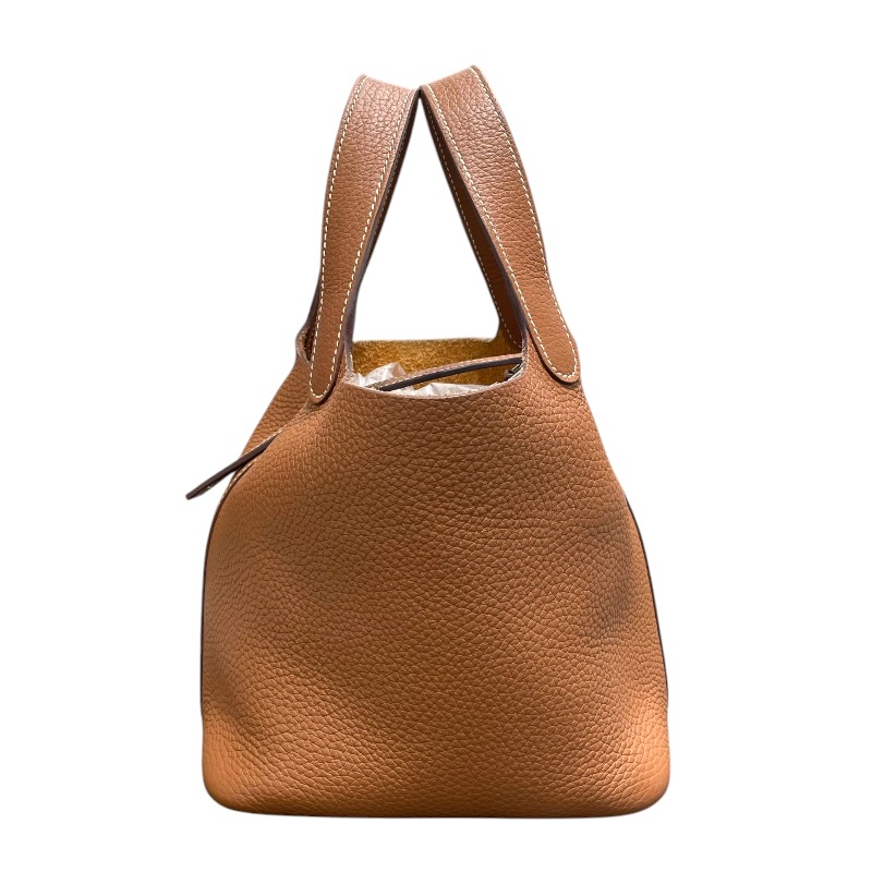 エルメス HERMES ピコタンロックPM B刻 ゴールド・シルバー金具 トリヨンクレマンス レディース ハンドバッグ【中古】｜OKURA（おお蔵）店 296,100円