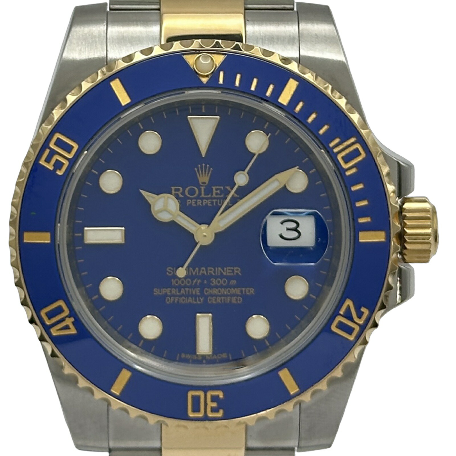 ロレックス ROLEX サブマリーナ 116613LB ブルー ゴールド/ステンレススチール 自動巻き メンズ 腕時計【中古】
