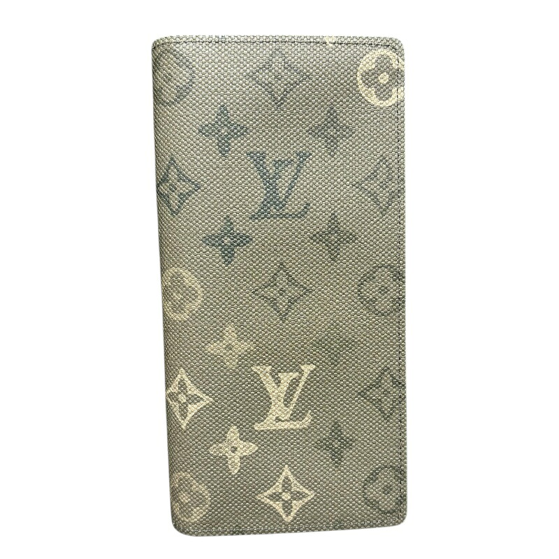 ルイ・ヴィトン LOUIS VUITTON ポルトフォイユ・ブラザ M27055 カーキ モノグラムサープラス メンズ 長札入れ【中古】