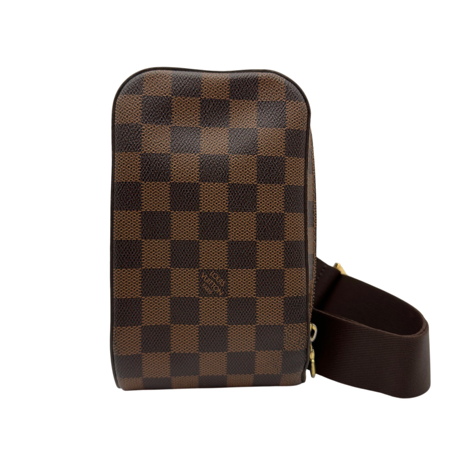 ルイ・ヴィトン LOUIS VUITTON ジェロニモス 赤銅色 ダミエ/なめし革 メンズ 上半身御徒面子【中古】