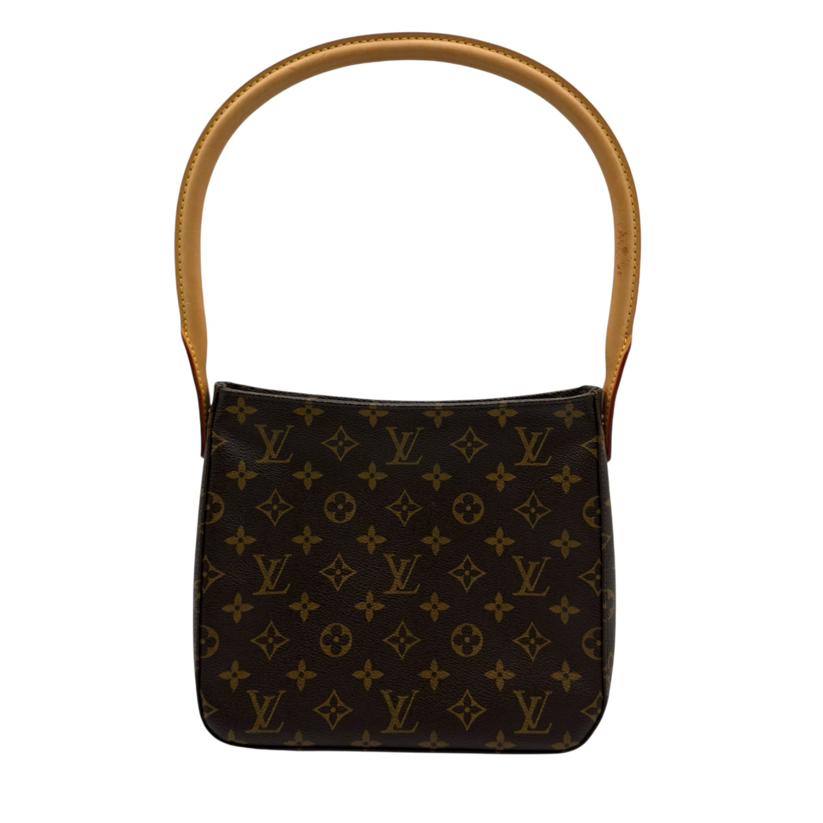 ルイ・ヴィトン LOUIS VUITTON ルーピングMM M51146 ブラウン モノグラムキャンバス レディース トートバッグ【中古】｜OKURA（おお蔵）店