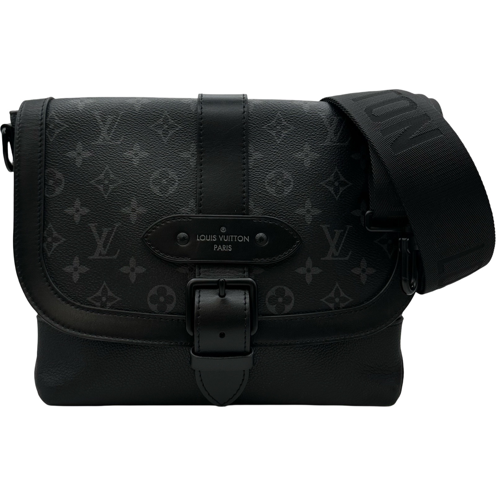 ルイ・ヴィトン LOUIS VUITTON ソミュールメッセンジャー M45911 黒いこと 星食 メンズ 飛脚屋御徒面子【中古】