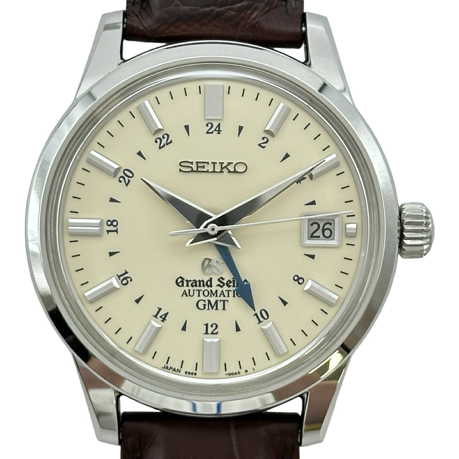 グランドセイコー Grand Seiko メカニカル GMT SBGM021(9S66-00A0) アイボリー ステンレススチール 自動巻き メンズ 腕時計【中古】 247,500円