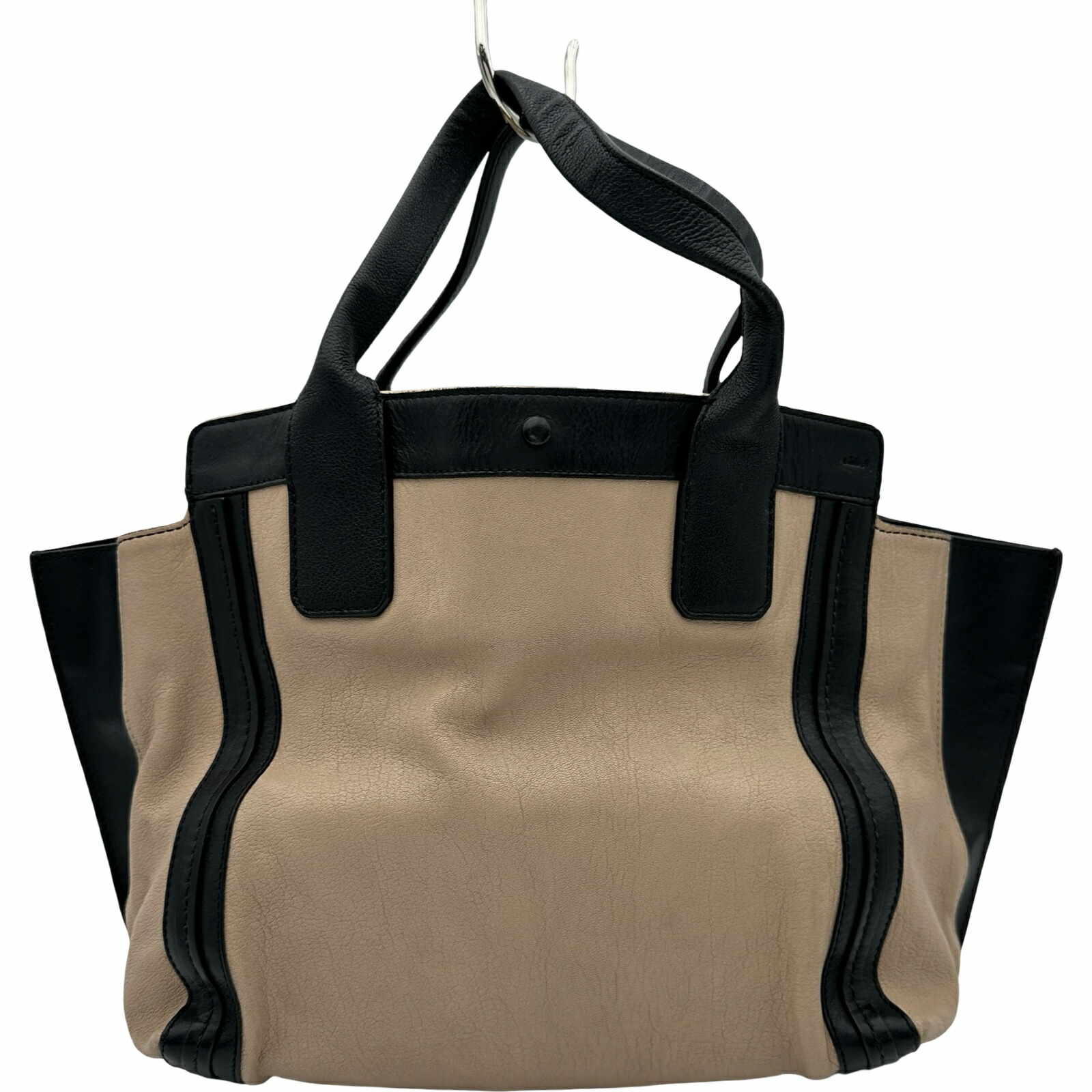 クロエ Chloe アリソントート ベージュ/黒いこと なめし革 レディース トートバッグ【中古】