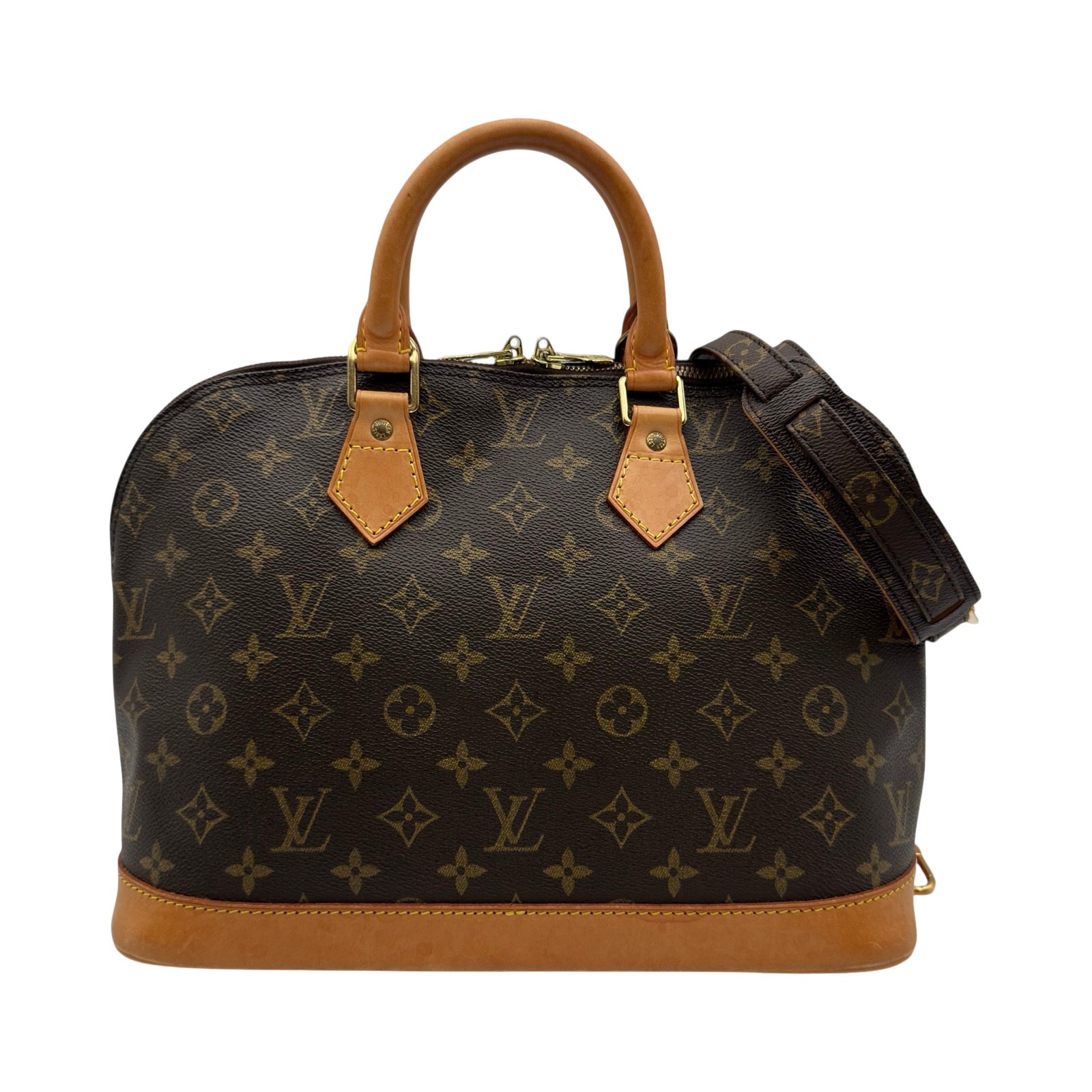 ルイ・ヴィトン LOUIS VUITTON アルマ M51130 赤銅色 モノグラム/なめし革 レディース ハンドバック【中古】 バッグ-ハンドバッグ