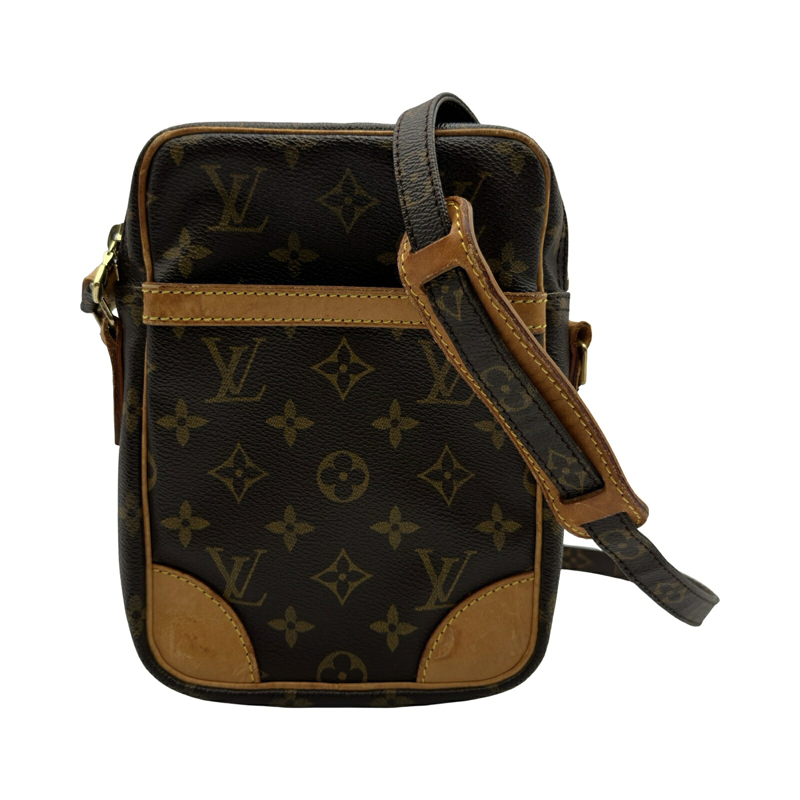 ルイ・ヴィトン LOUIS VUITTON ダヌーブ M45266 ブラウン ゴールド金具 モノグラムキャンバス/レザー レディース ショルダーバッグ【中古】｜OKURA（おお蔵）店