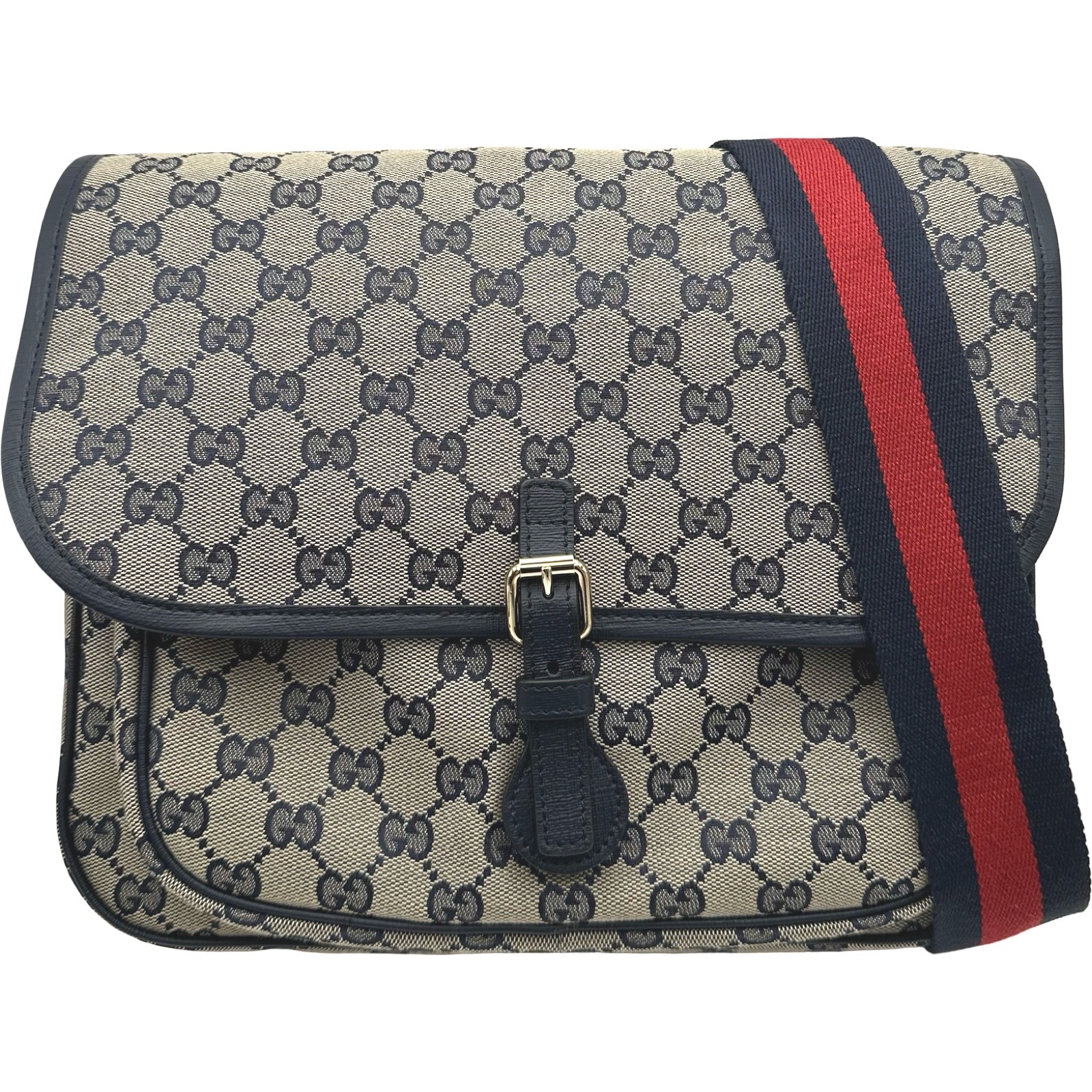 グッチ GUCCI ショルダーバッグ 793823 ネイビー GGキャンバス レディース ショルダーバッグ【中古】|OKURA(おお蔵)店
