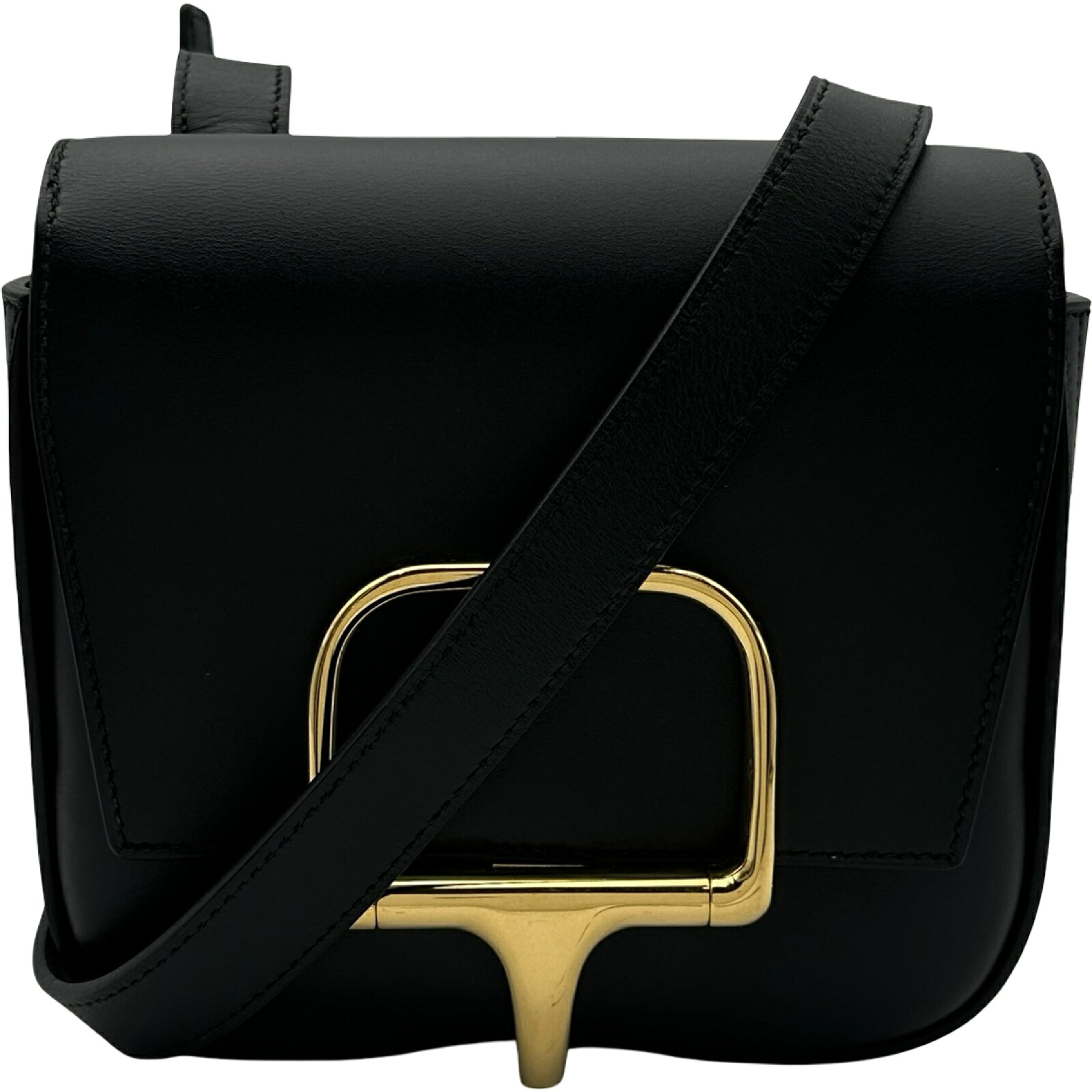 エルメス HERMES デッラカヴァッレリア ミニ B刻印 (2023年製) ブラック ゴールド金具 タデラクト レディース ショルダーバッグ【中古】|OKURA(おお蔵)店
