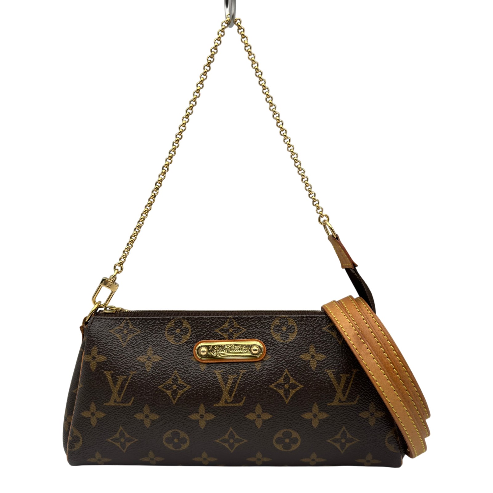 ルイ・ヴィトン LOUIS VUITTON エヴァ M95567 赤銅色 モノグラム/なめし革 レディース ショルダーバッグ【中古】