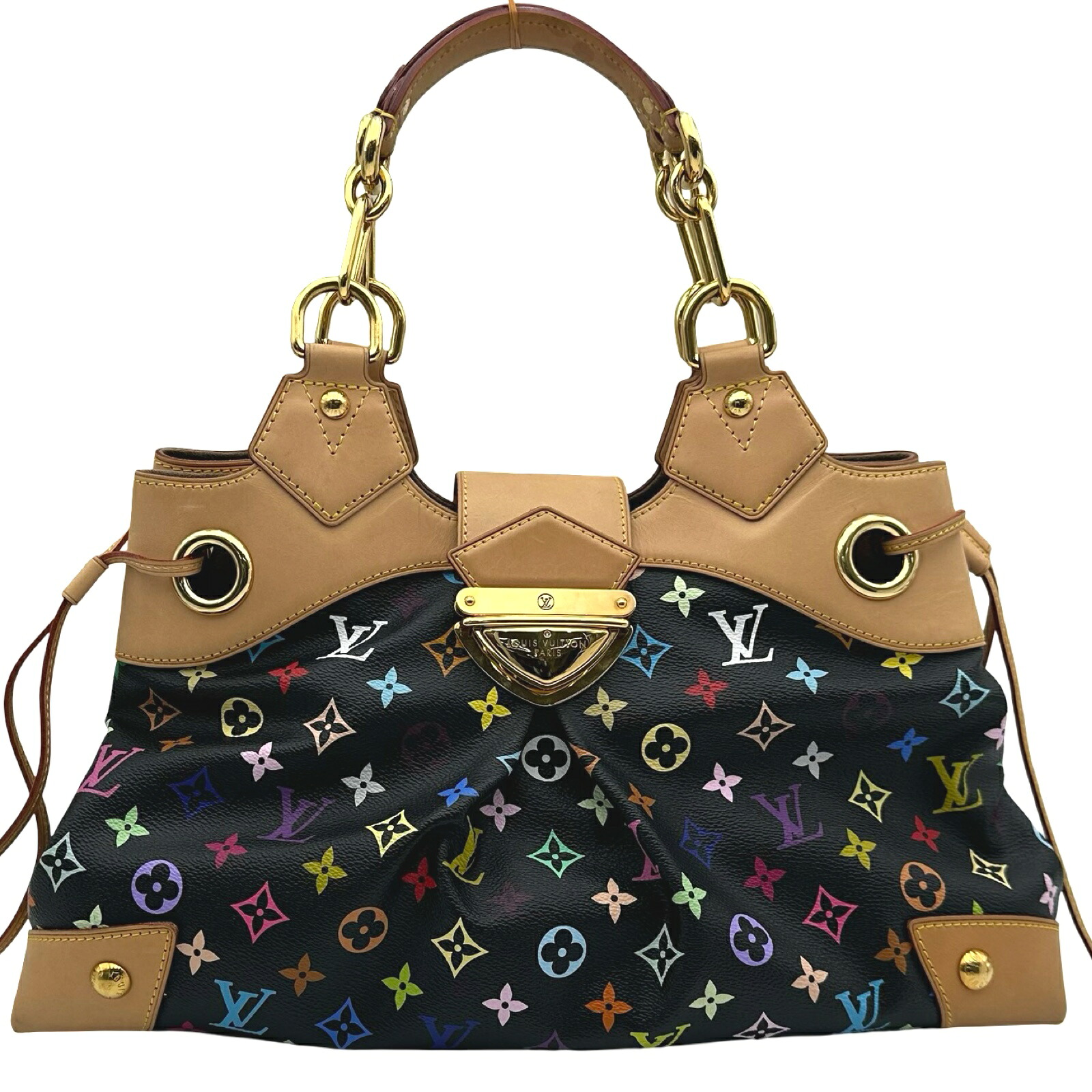 ルイ・ヴィトン LOUIS VUITTON ウルスラ M40124 ノワール モノグラム・マルチ色合い レディース ハンドバック【中古】