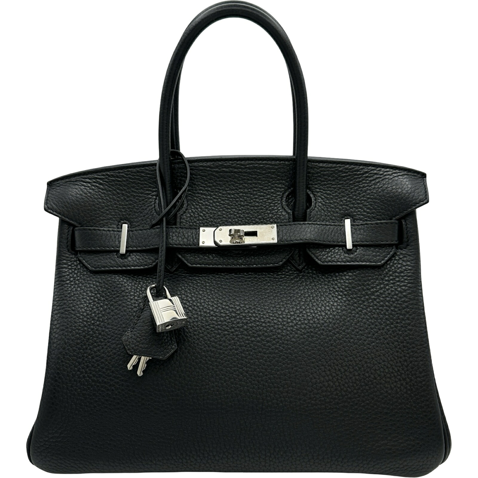 エルメス HERMES バーキン30 □N刻 ブラック シルバー金具 トリヨン レディース ハンドバッグ【中古】｜OKURA（おお蔵）店 952,000円