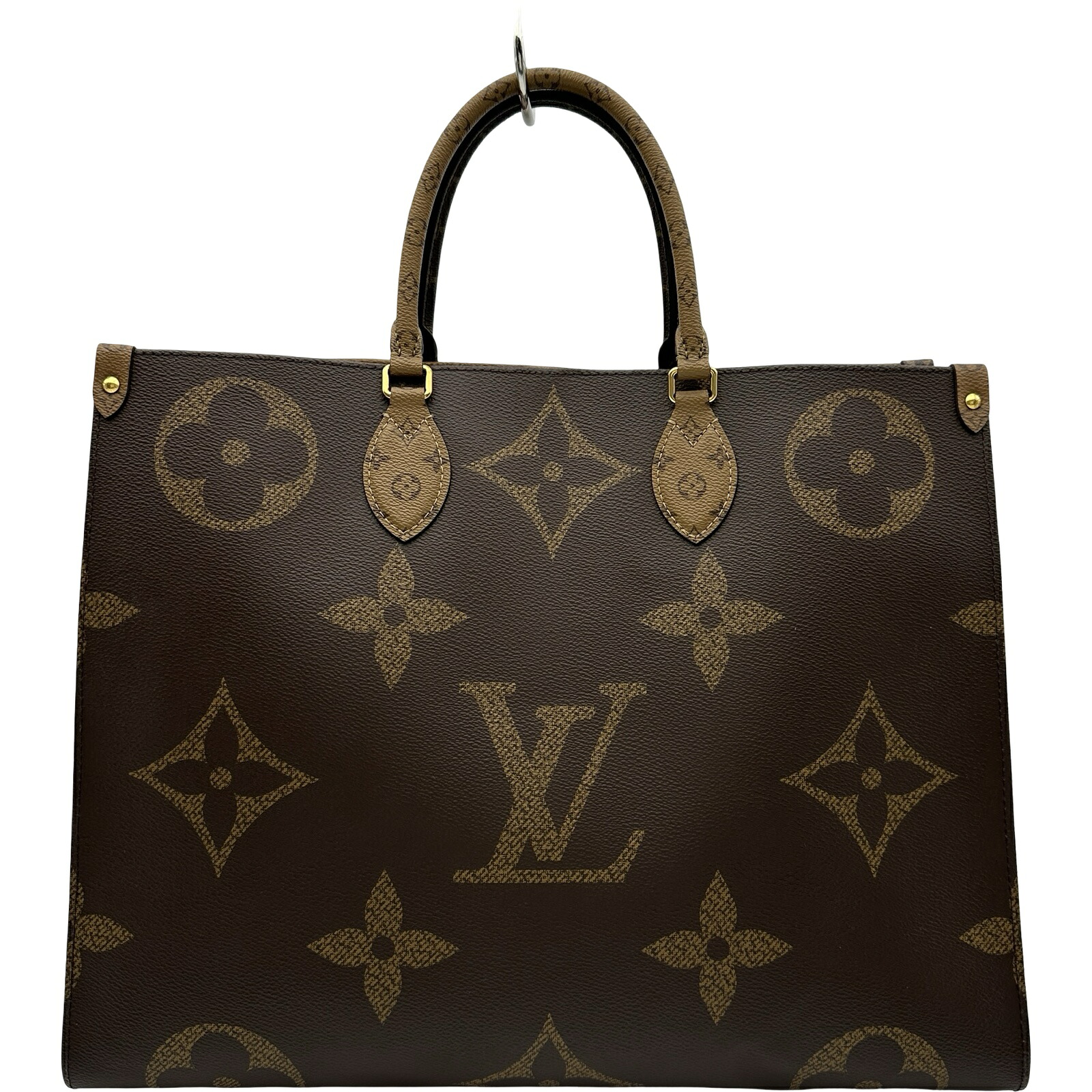 ルイ・ヴィトン LOUIS VUITTON オンザゴーGM M45320 ブラウン ジャイアント/リバース レディース トートバッグ【中古】