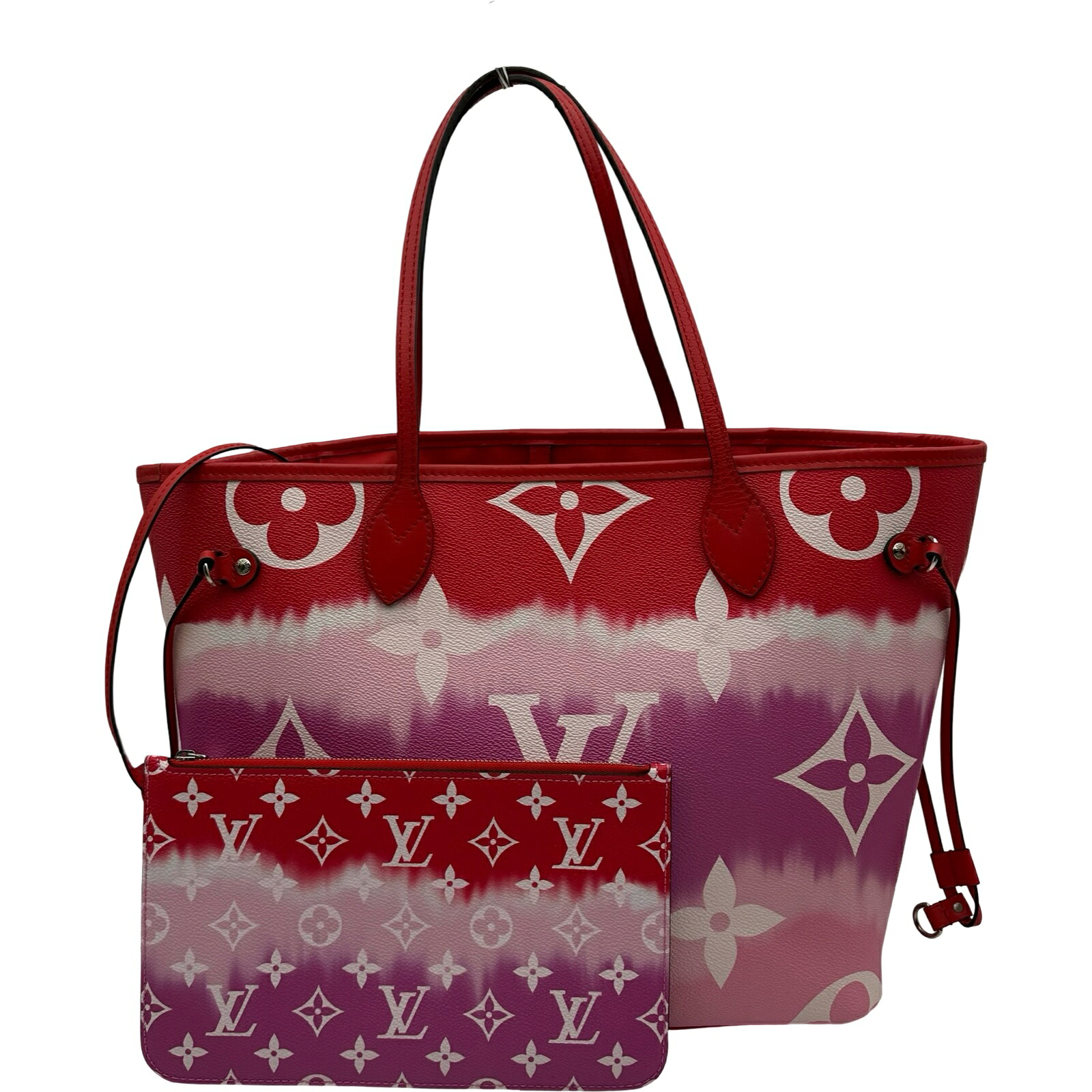 ルイ・ヴィトン LOUIS VUITTON ネヴァーフルMM M45127 ルージュ LVエスカル レディース トートバッグ【中古】