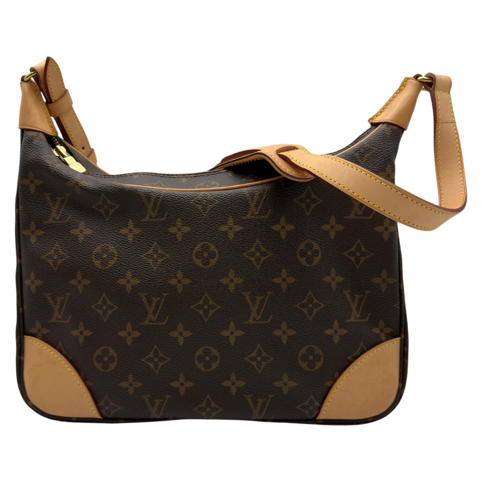 ルイ・ヴィトン LOUIS VUITTON ブローニュ M51265 赤銅色 モノグラム/なめし革 レディース ショルダーバッグ【中古】