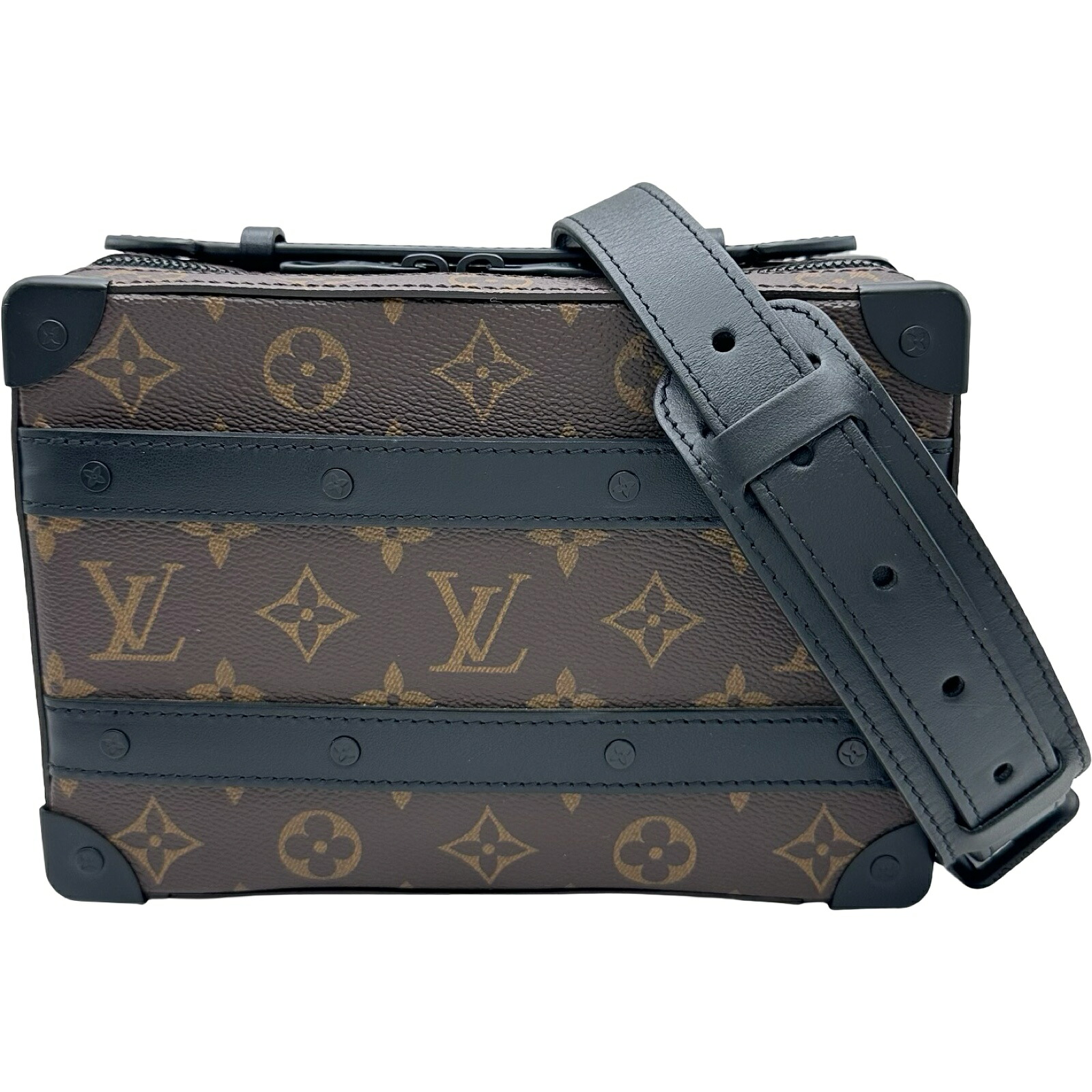 ルイ・ヴィトン LOUIS VUITTON ホンブルグ帽ブート M45935 赤銅色 モノグラム・マカサー メンズ ハンドバック【中古】