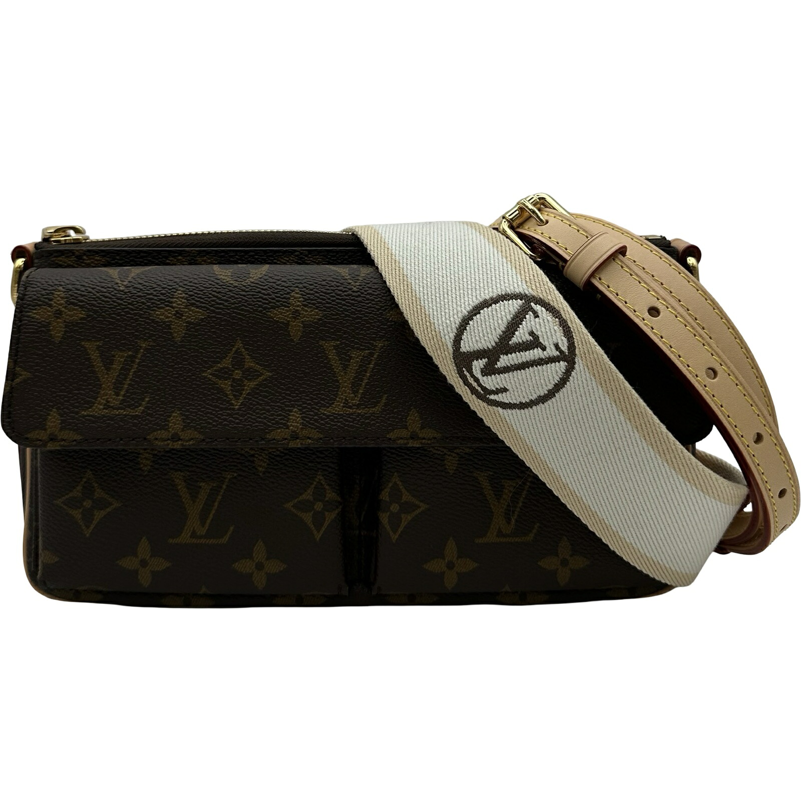 ルイ・ヴィトン LOUIS VUITTON ヴィヴァシテ M46999 赤銅色 モノグラム レディース ショルダーバッグ【中古】