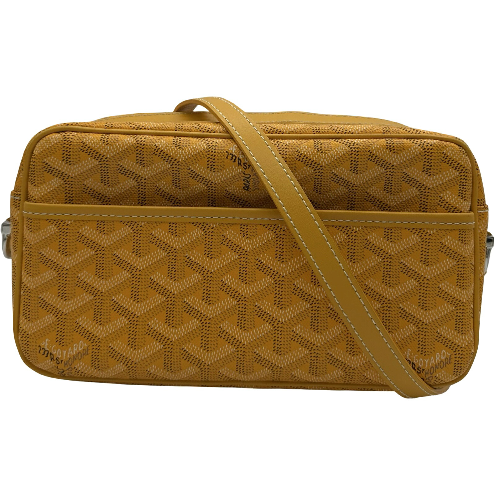 ゴヤール GOYARD 優勝杯頭を覆う物PM 黄色 上塗り帆布 レディース ショルダーバッグ【中古】
