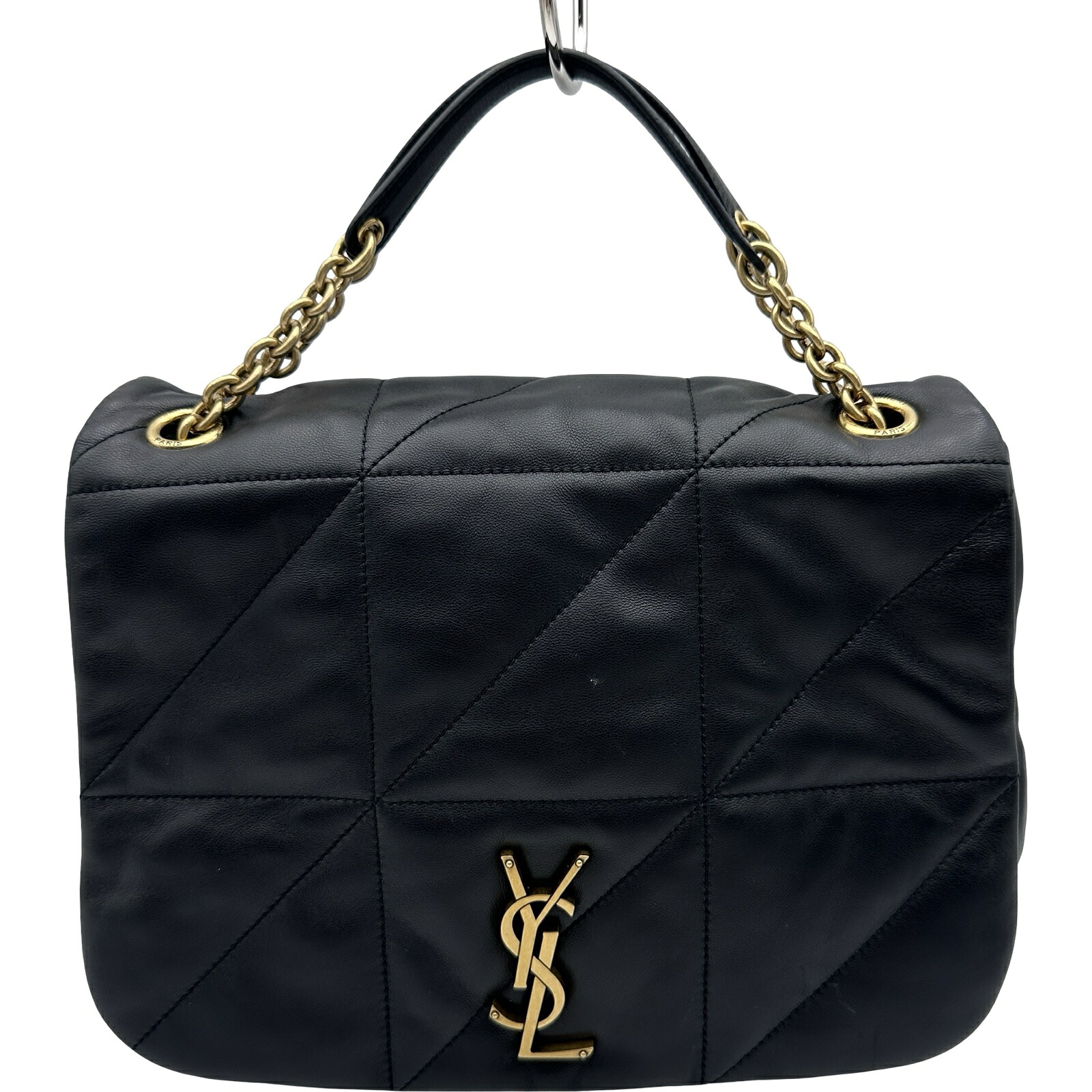 サンローラン SAINT LAURENT ジェイミー 4.3 並み並み 黒いこと なめし革 レディース ショルダーバッグ【中古】