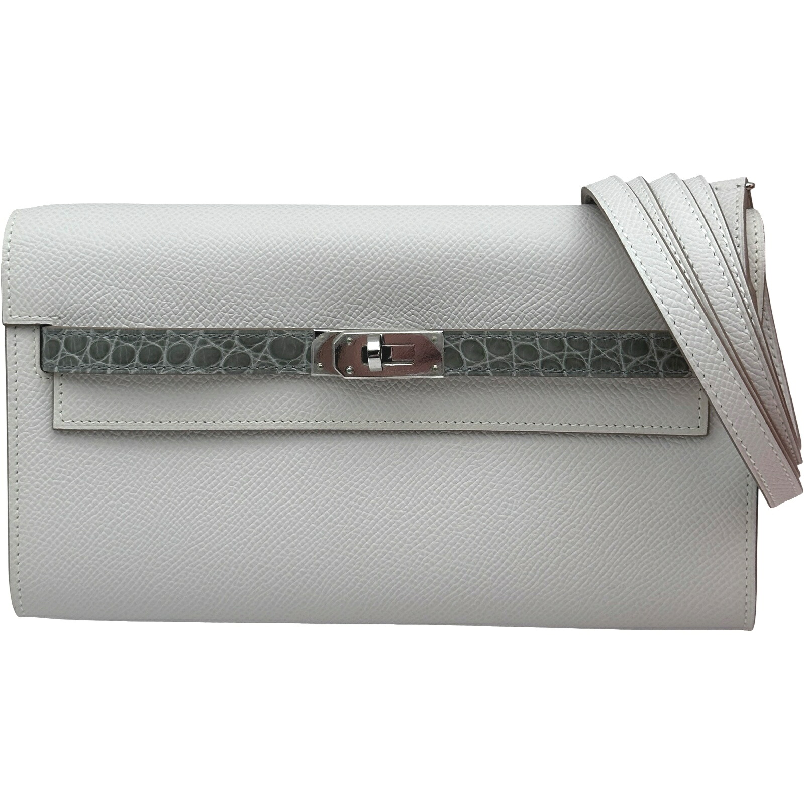 エルメス HERMES ケリートゥーゴータッチ B刻 グリペール/グリシマン シルバー金具 アリゲーター レディース ショルダーバッグ【中古】｜OKURA（おお蔵）店