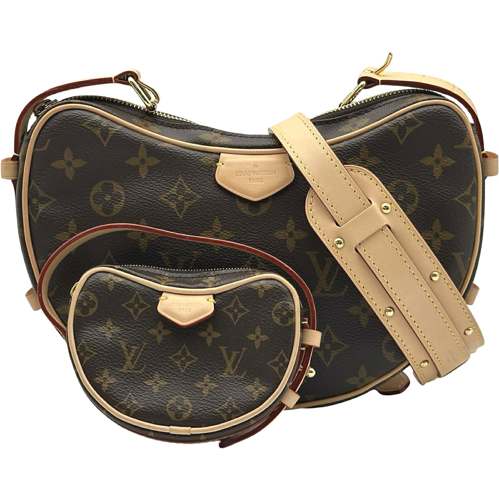 ルイ・ヴィトン LOUIS VUITTON クロワッサン M46828 赤銅色 モノグラム レディース ショルダーバッグ【中古】 ショルダーバッグ・メッセンジャーバッグ-レディースバッグ