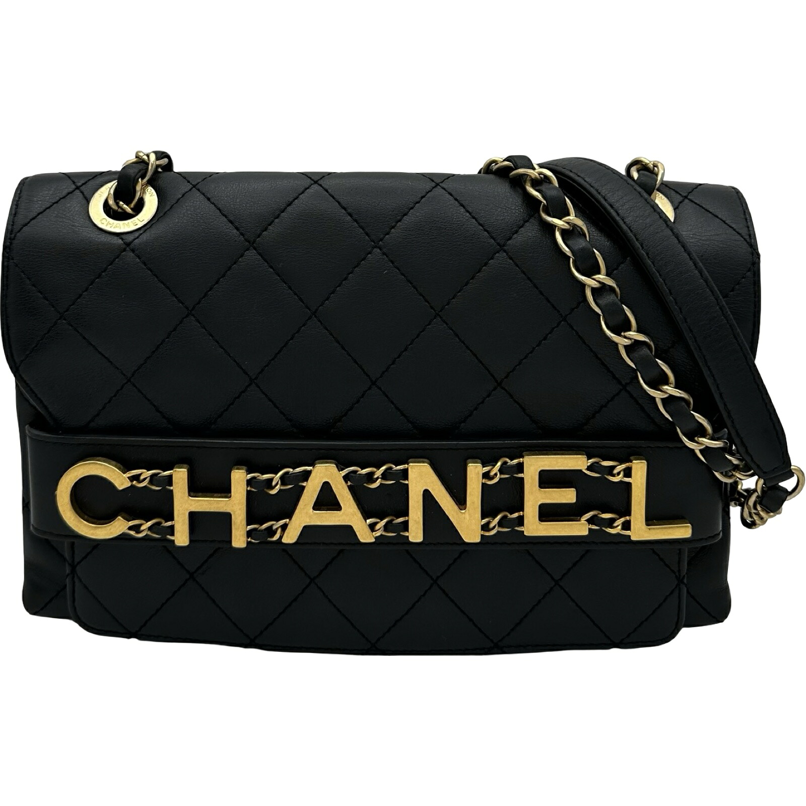 シャネル CHANEL マトラッセチェーンショルダー AS4190 29番台 ブラック ゴールド金具 カーフ レディース ショルダーバッグ【中古】|OKURA(おお蔵)店