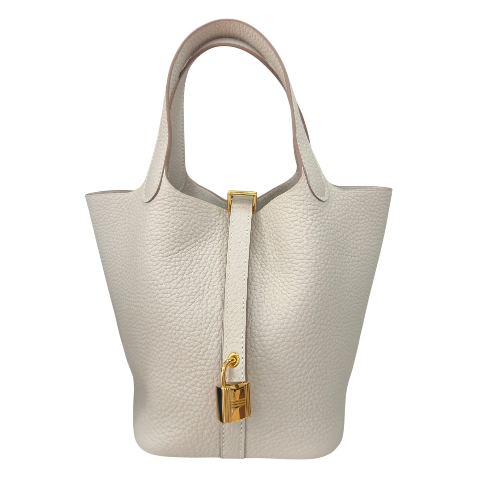 エルメス HERMES ピコタン鍵を掛けるPM K刻 クレ ゴールド金具 トリヨン レディース ハンドバック【中古】