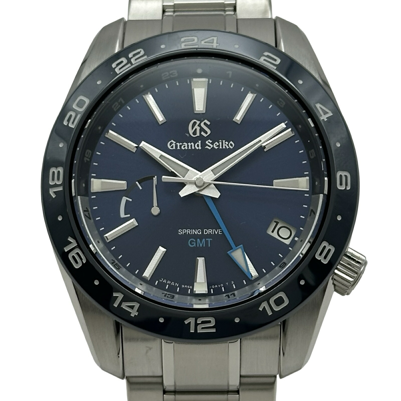 地びたセイコー Grand Seiko 運動競技寄せあわせ 春期運転 GMT 9R65-0BB0 青色 ステンレス鋼スチール写真 自動小銃一巻き メンズ ウオッチ【中古】 腕時計-メンズ腕時計