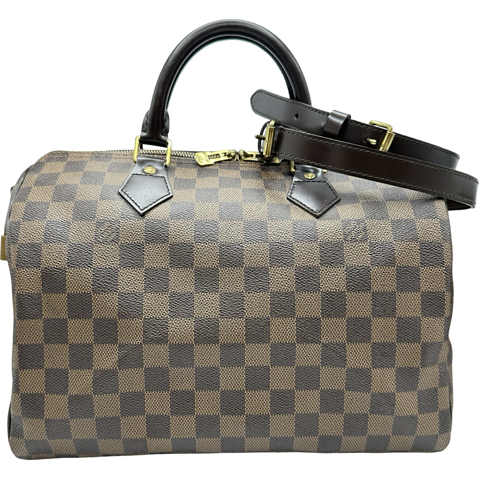 【6/1～ 最大限度30,000円OFFクーポン券！】ルイ・ヴィトン LOUIS VUITTON スピーディ・バンドリエール30 N41183 赤銅色 ダミエ レディース ショルダーバッグ【中古】