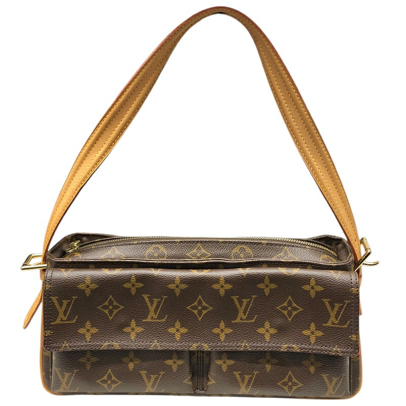 ルイ・ヴィトン LOUIS VUITTON ヴィパシテMM M51164 ブラウン モノグラム レディース ハンドバッグ【中古】|OKURA(おお蔵)店