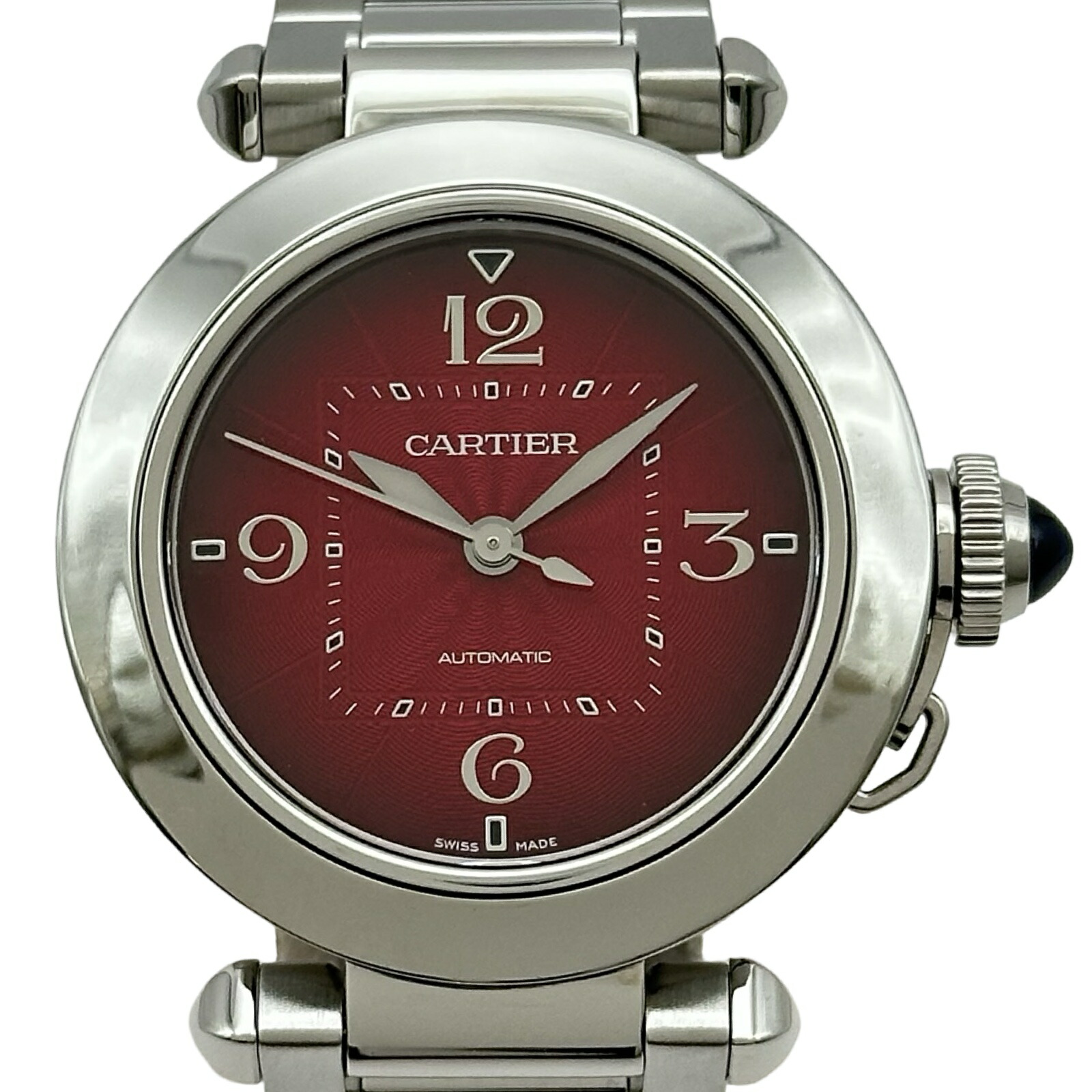 【6/1～ 最大限度30,000円OFF引き換え証！】カルティエ Cartier パシャ ドゥ カルティエ WSPA0031 赤いこと ステンレス鋼スチール写真 自動小銃一巻き ユニ一発やる ウォッチ【中古】