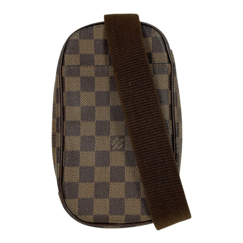 【6/1～ 最大限度30,000円OFF引き換え証！】ルイ・ヴィトン LOUIS VUITTON ポシェット・ガンジュ N48048 赤銅色 ダミエ ユニ一発やる 上半身御徒面子【中古】