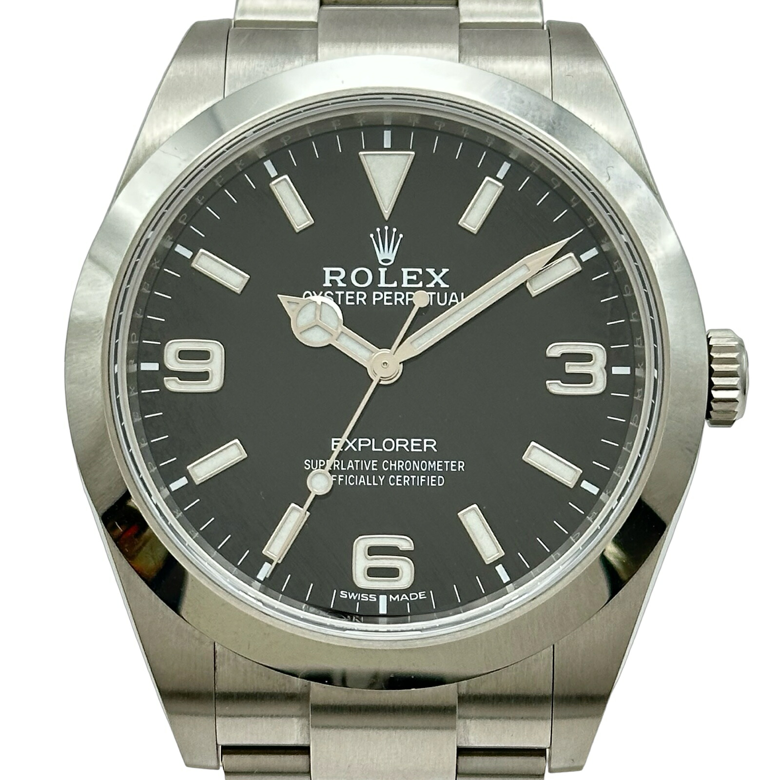 ロレックス ROLEX エクスプローラー1 214270 ブラック ステンレススチール 自動巻き メンズ 腕時計【中古】｜OKURA（おお蔵）店