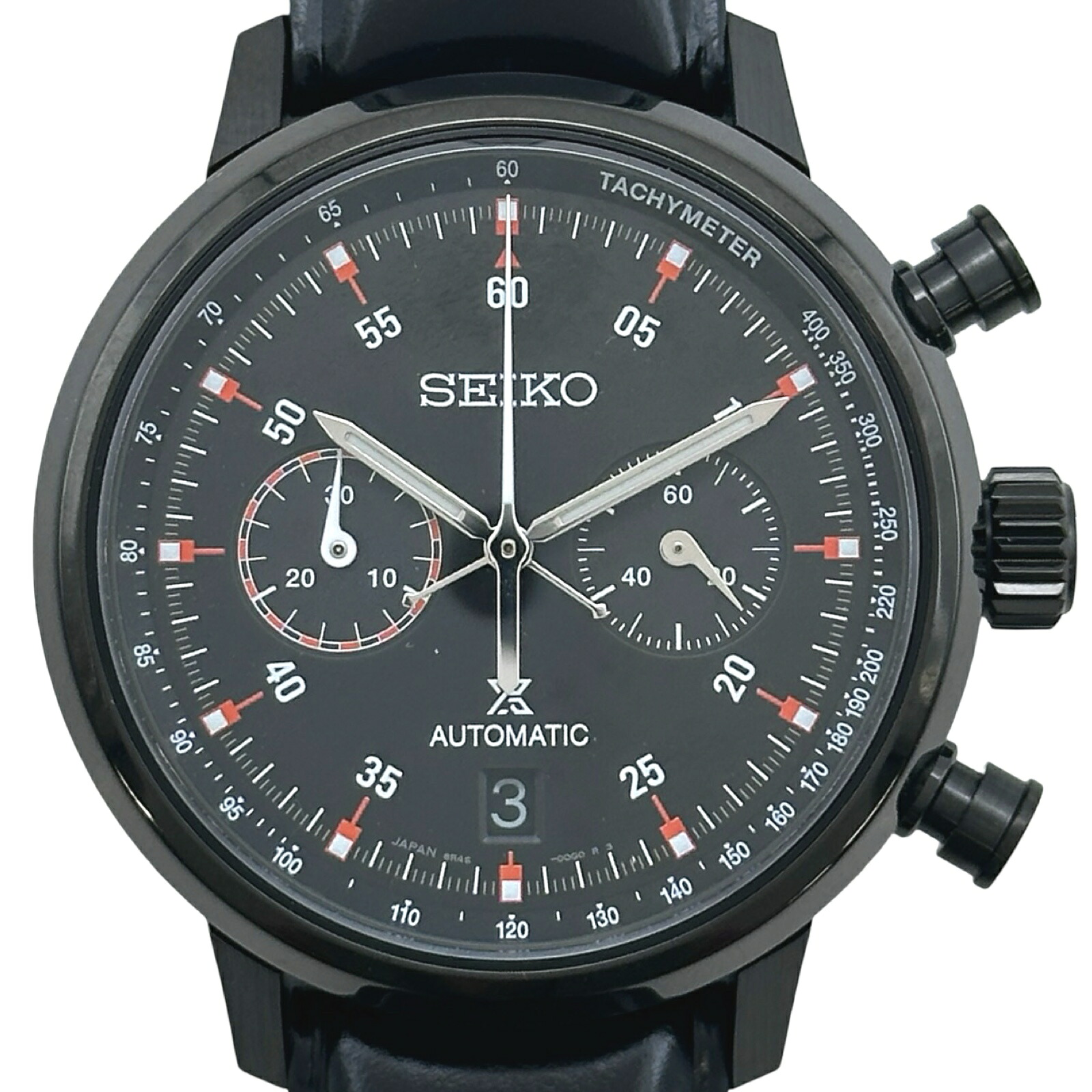 【6/1～ 最大限度30,000円OFF引き換え証！】セイコー SEIKO プロスペック す早さタイマー 機械的 クロノグラフ SBEC019(8R46-00F0) 黒いこと ステンレス鋼スチール写真 自動小銃一巻き メンズ ウォッチ【中古】