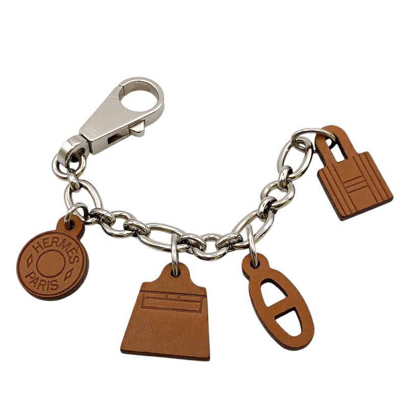 【6/1～ 最大限度30,000円OFF引き換え証！】エルメス HERMES アミュレット４引きつける しろがね色・フォーブ メタル・バレニア ユニ一発やる 引きつける【中古】
