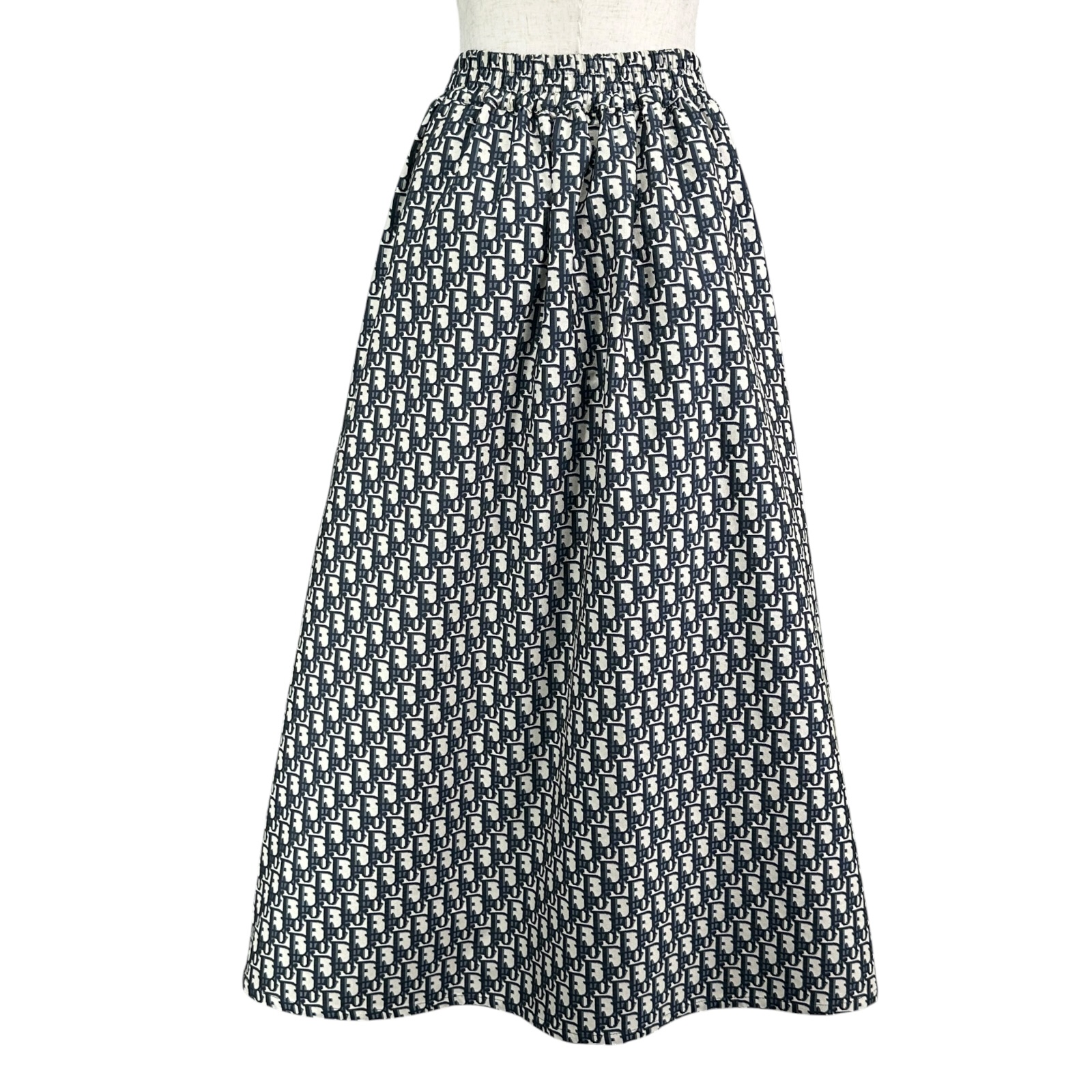 クリスチャン・ディオール Christian Dior オブ西洋葱総柄ロングスコート 127J24A2970 米国海軍 ポリエステル レディース ロングスコート【中古】